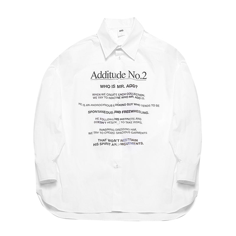 ADD Additude No.2 Shirt White