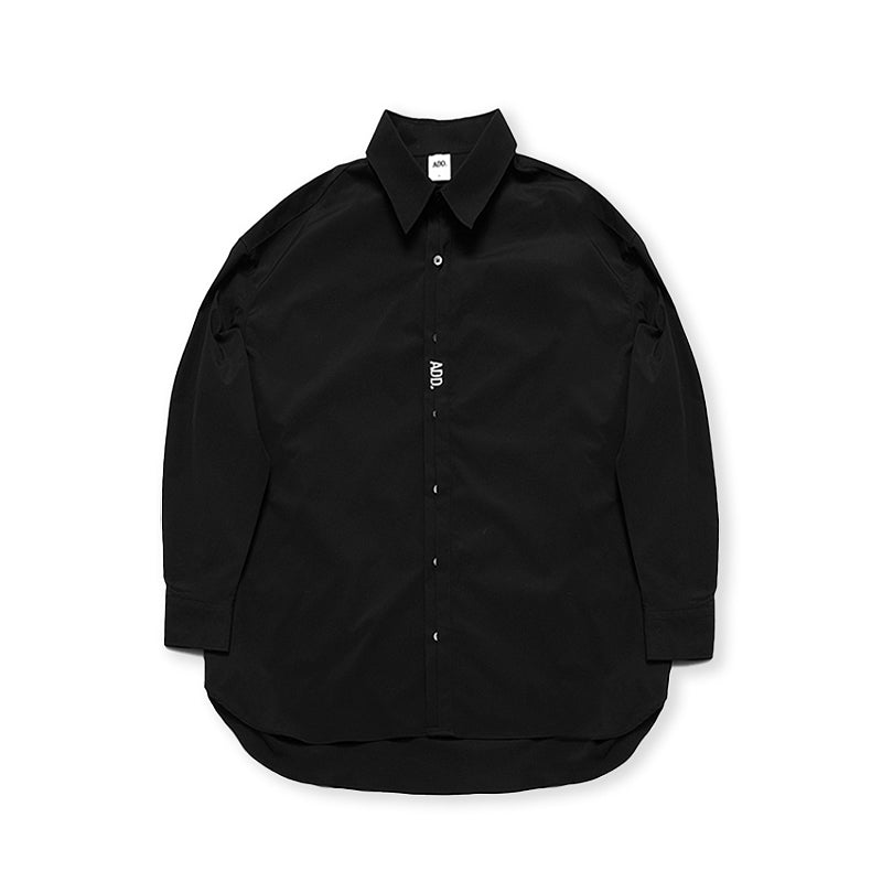 ADD Folded Placket Shirt Black