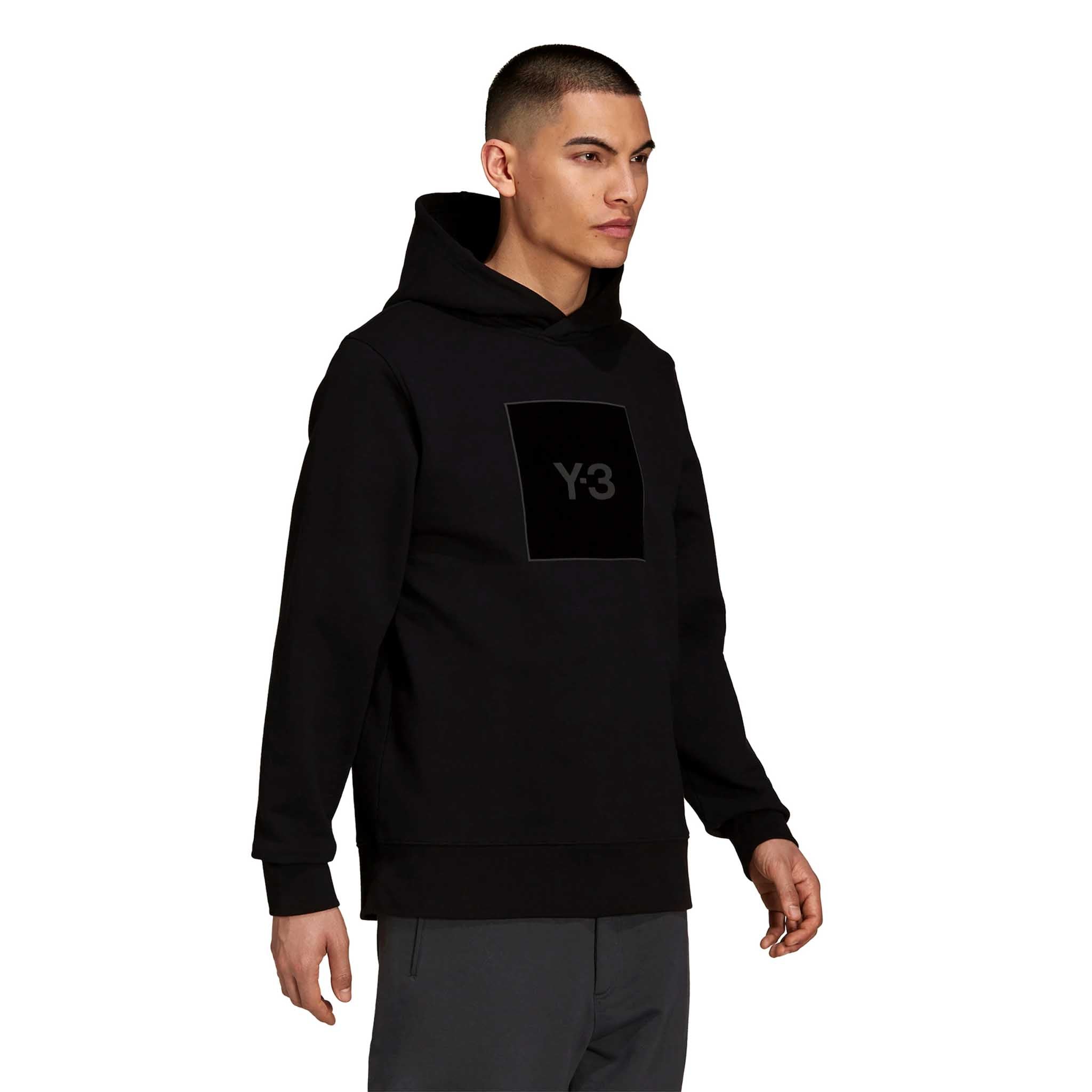 新品 Y-3 U SQUARE LABEL GRAPHIC HOODIE-