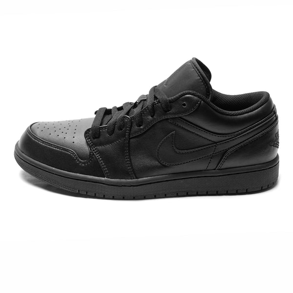 Low top jordans on sale black