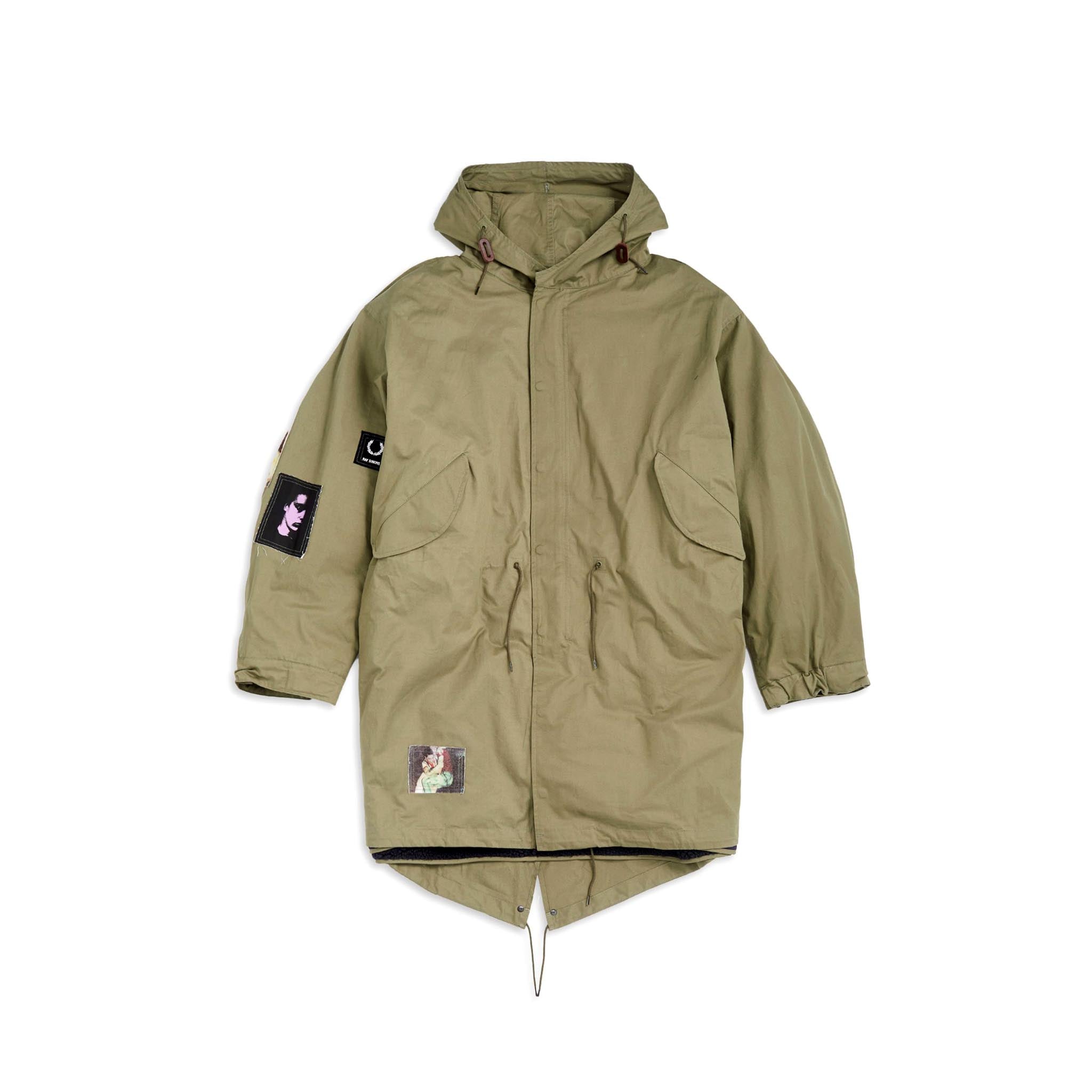 Fred Perry x Raf Simons Detachable Liner Parka Olive