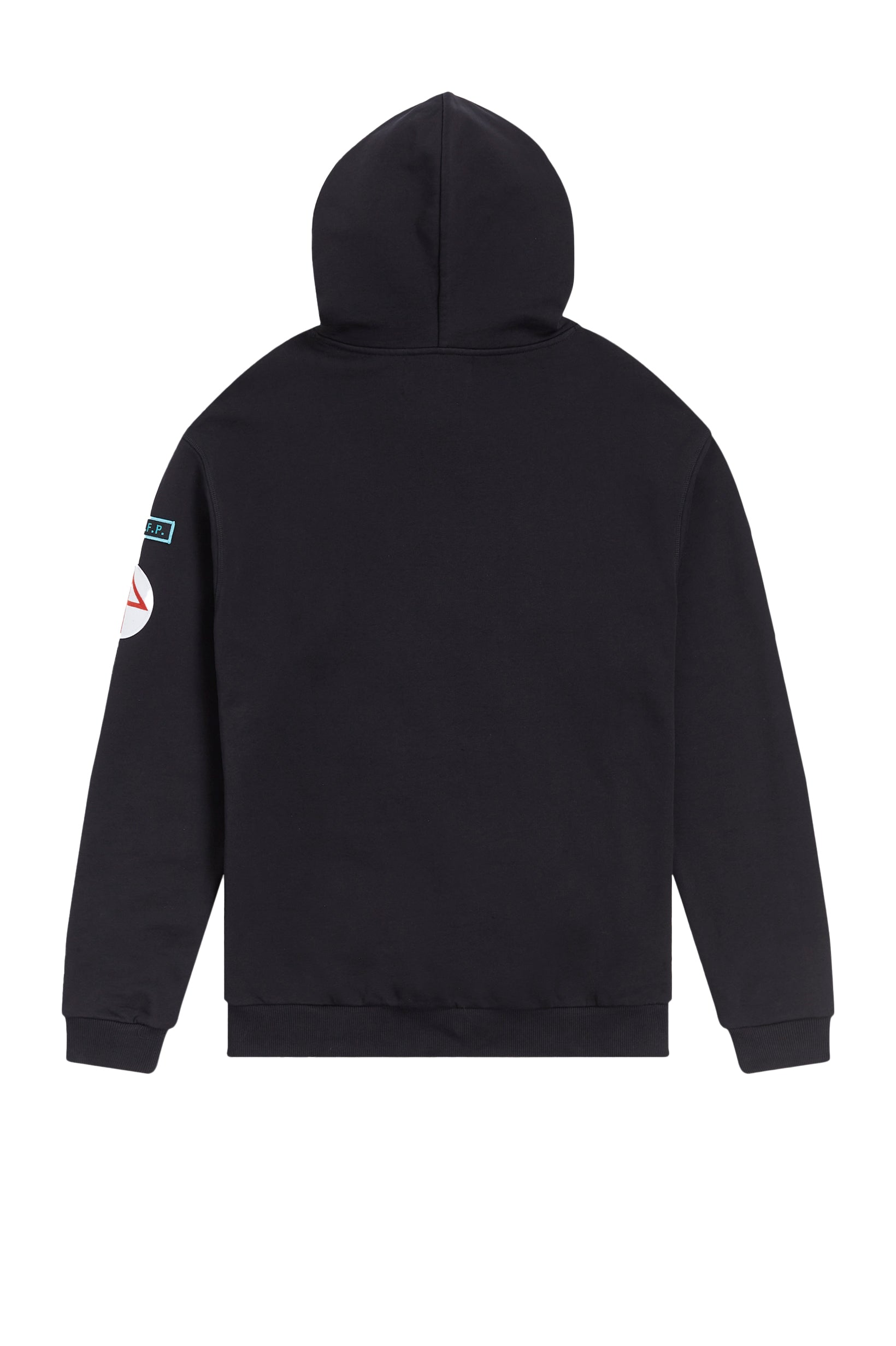 Fred Perry x Raf Simons Patched Overhead Hoodie Black