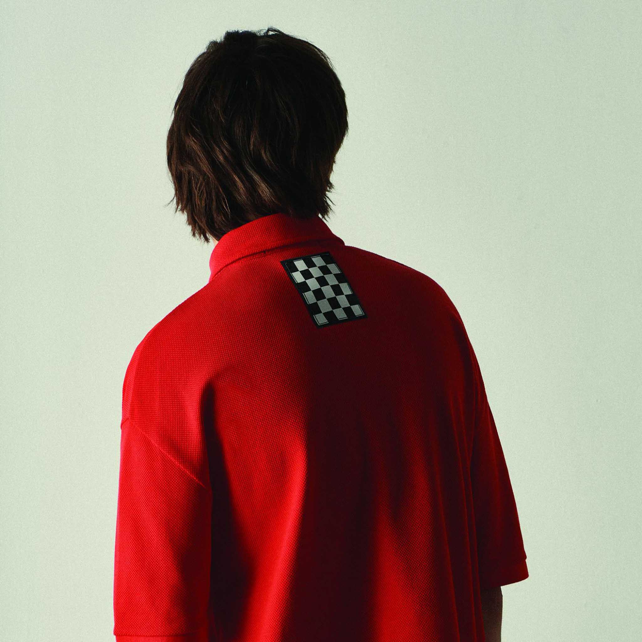 Fred Perry x Raf Simons Button Down Polo Lipstick Red
