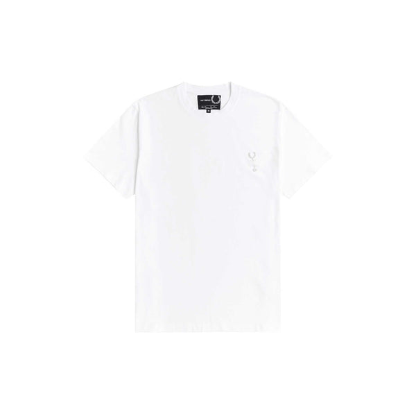 Fred Perry x Raf Simons Laurel Pin Detail T-Shirt White