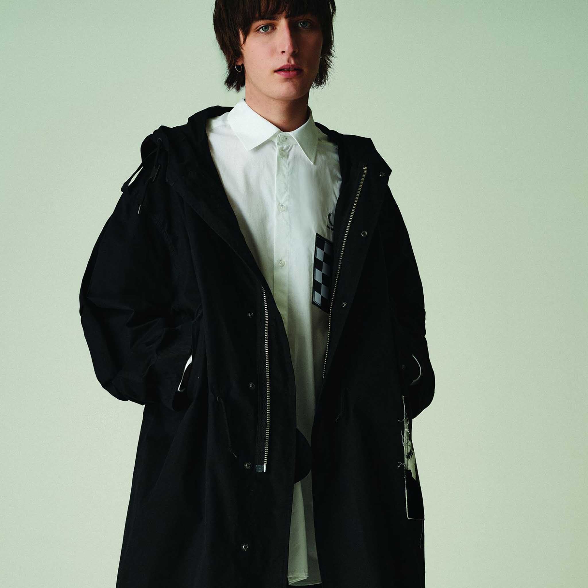 Fred Perry x Raf Simons Unlined Parka Black