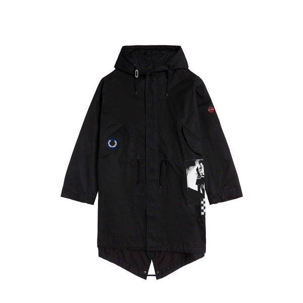 Fred perry black parka store