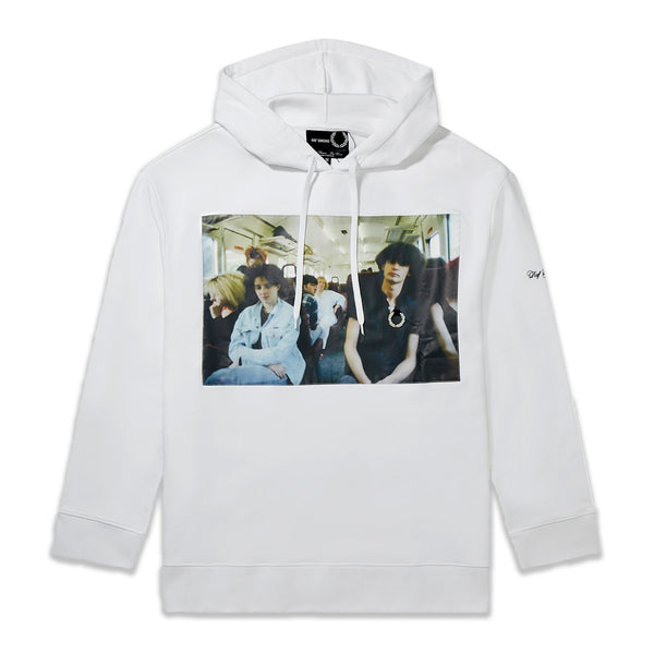 Fred Perry x Raf Simons Printed Hoodie White | SNEAKERBOX