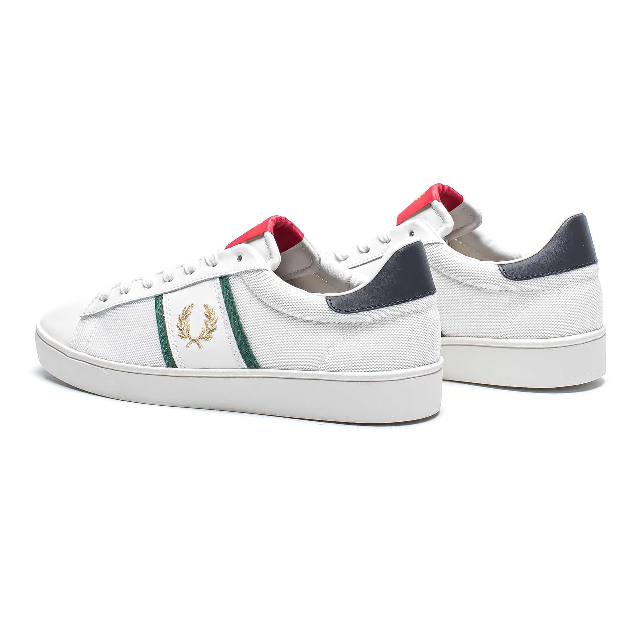 Fred Perry Spencer Mesh/Tipping Snow White