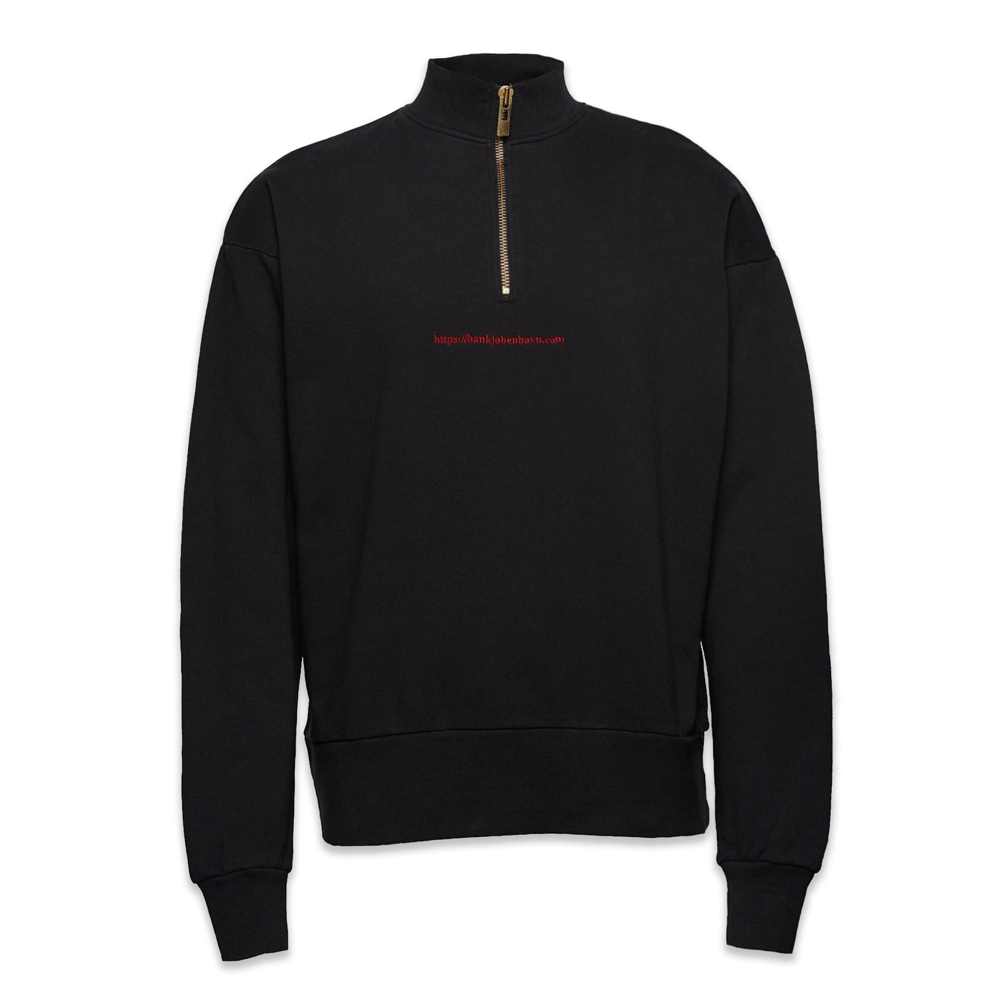 Han Kjobenhavn Half Zip Sweater Faded Black