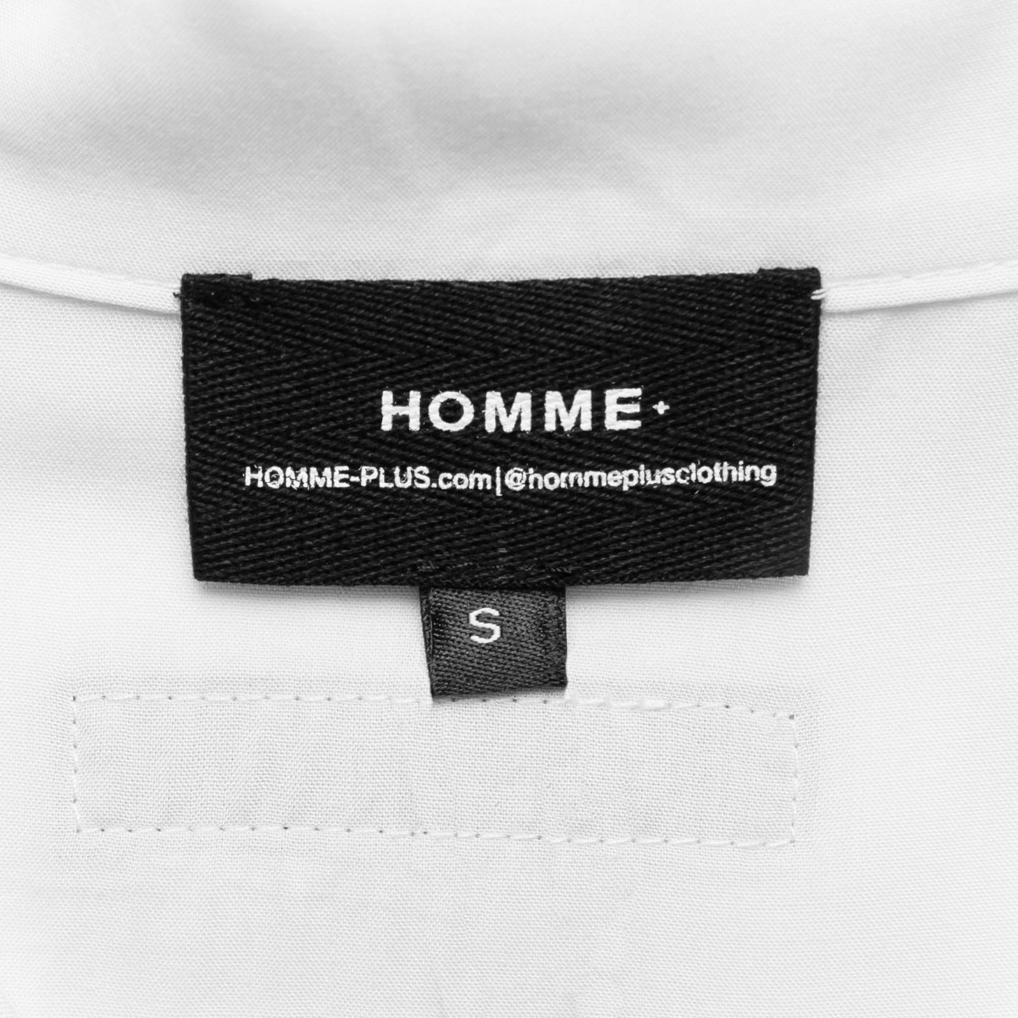HOMME+ Camp Shirt White
