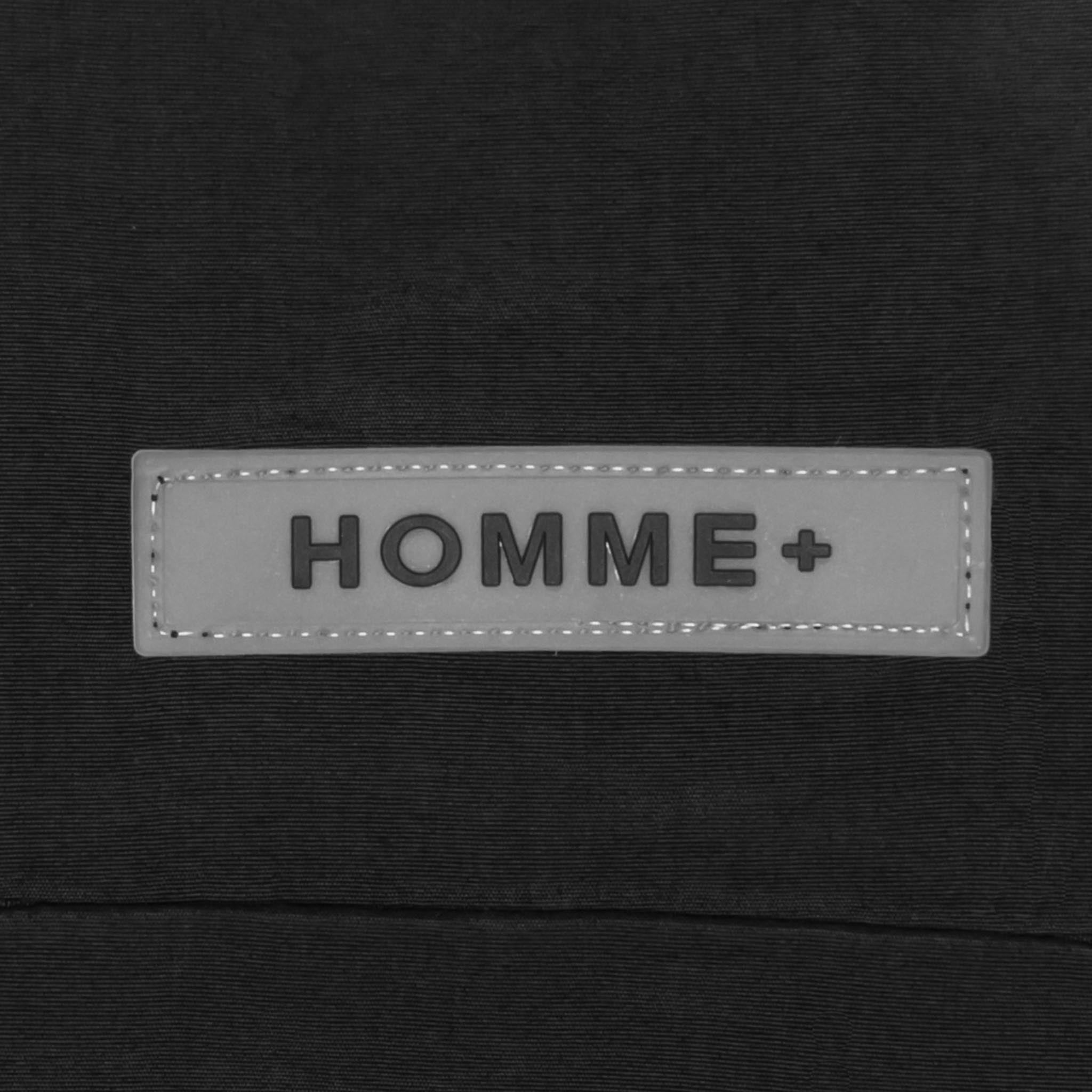 HOMME+ Cargo Pocket Bomber Jacket Black