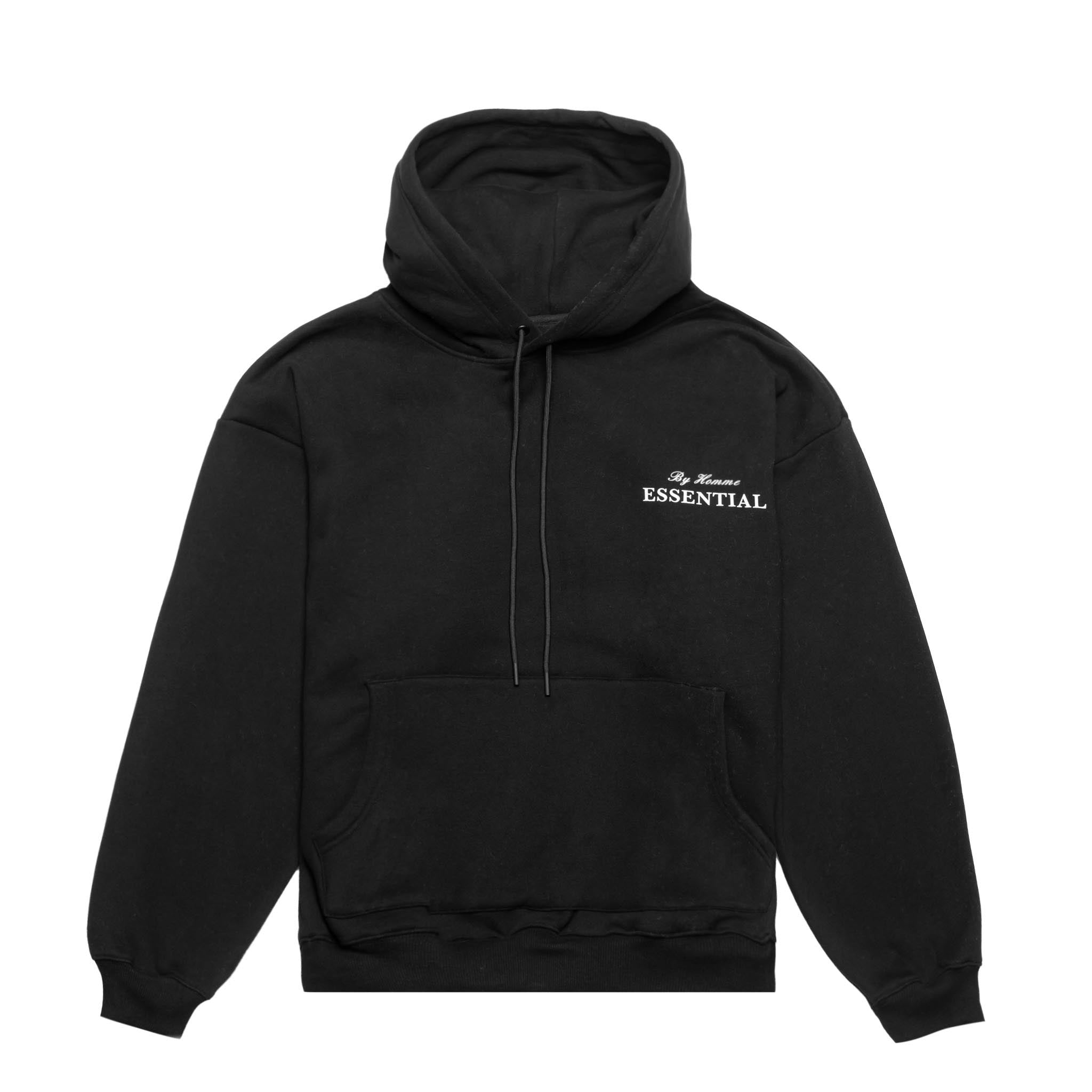 Express, Silky Banded Waist Hooded Sweatshirt in Pitch Black