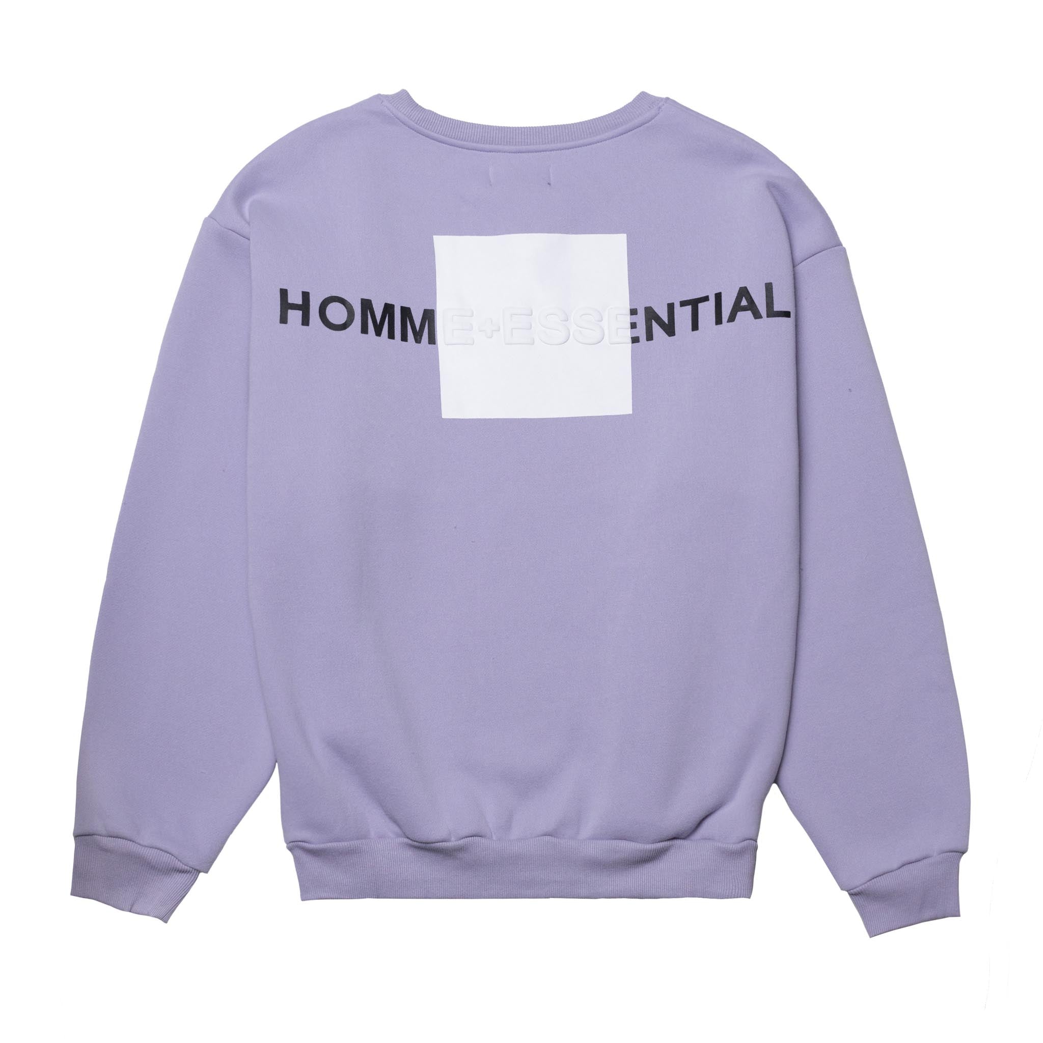 HOMME+ 'ESSENTIAL' Box Crewneck Lilac