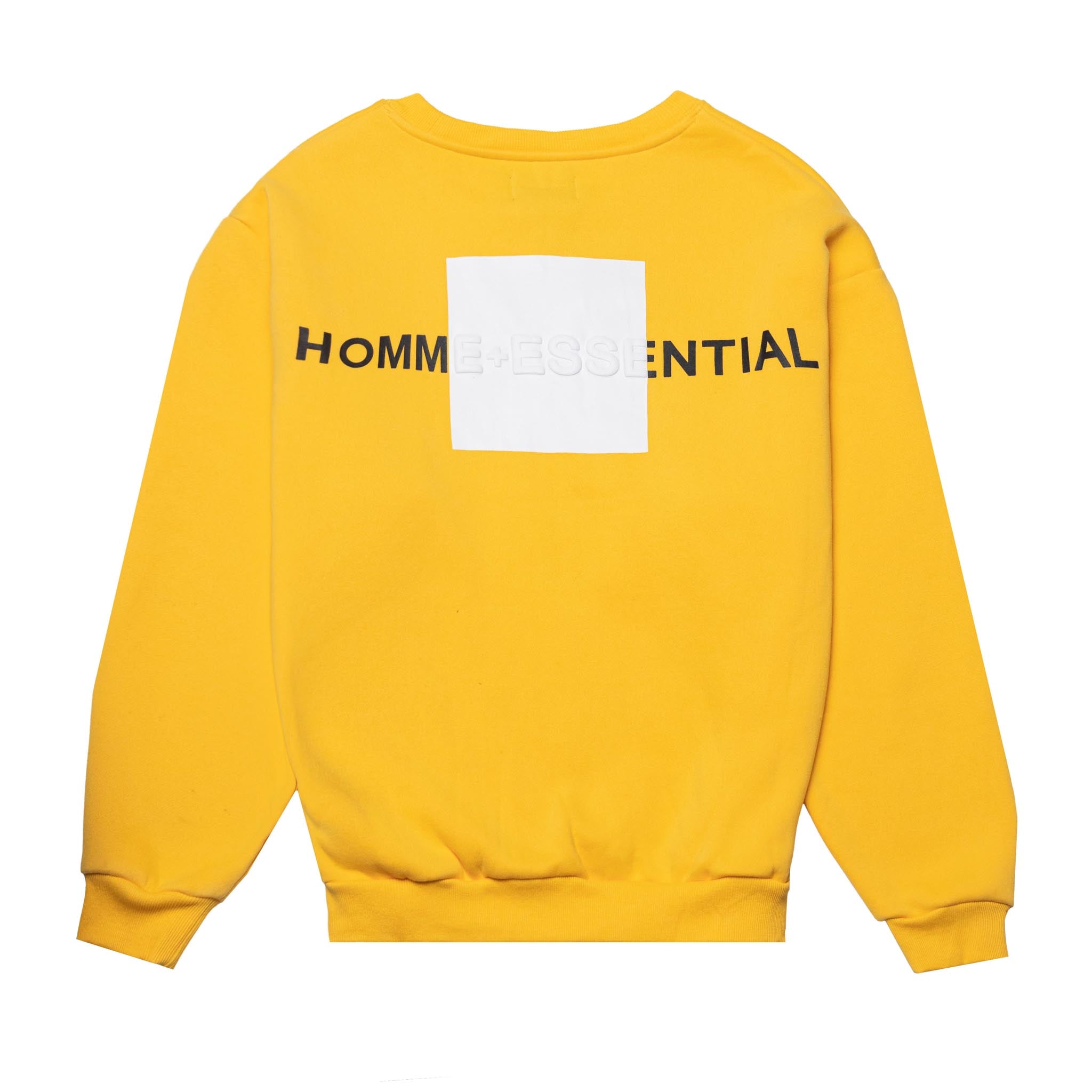 HOMME+ 'ESSENTIAL' Box Crewneck Yellow