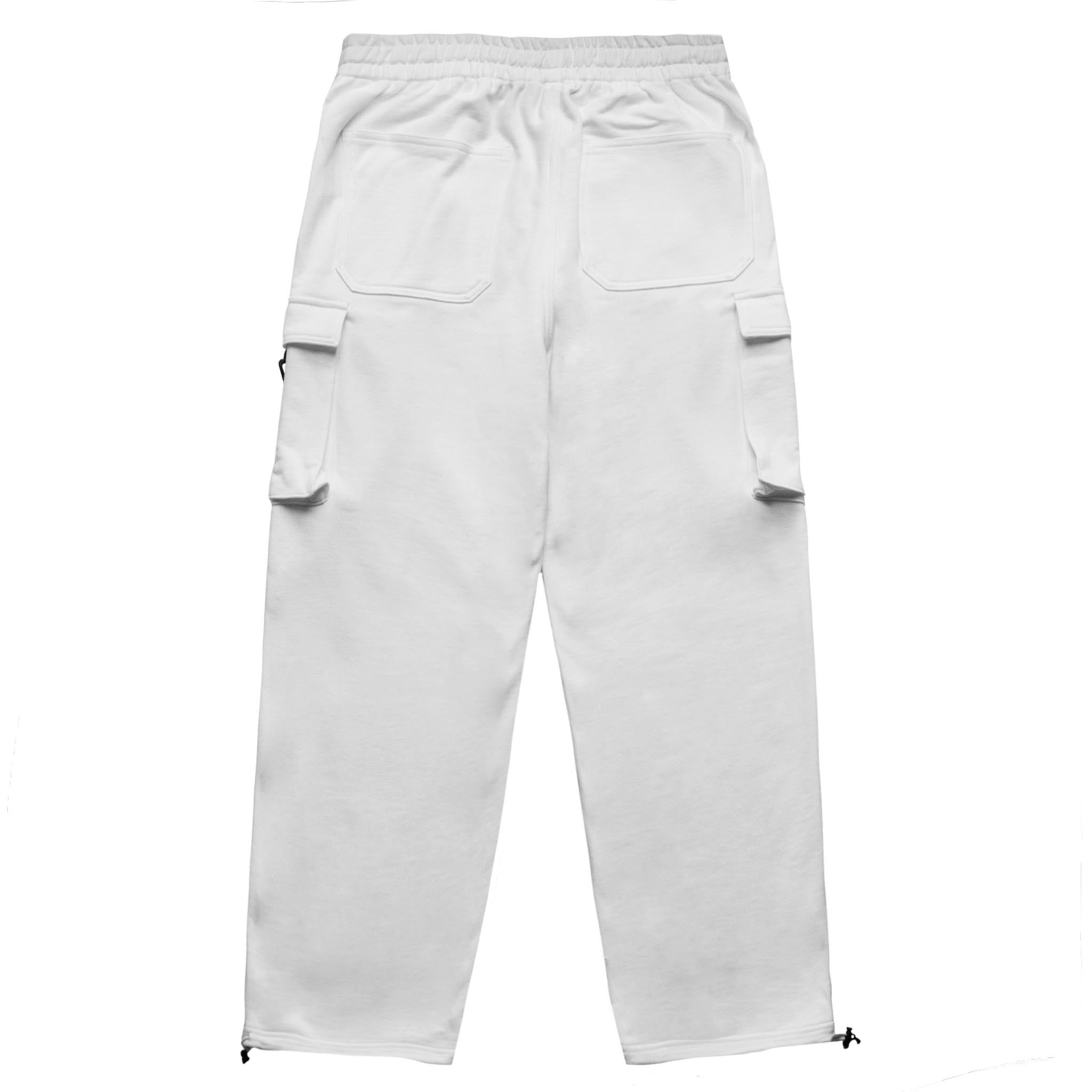 HOMME+ Cargo Sweatpants White