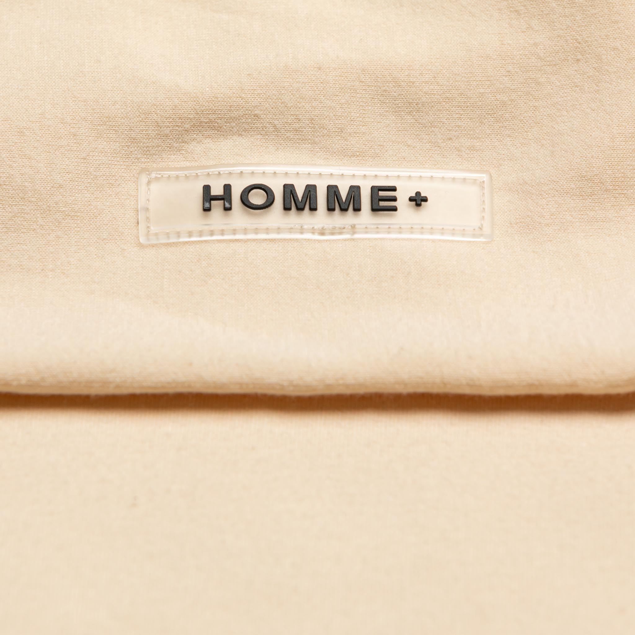 HOMME+ 'ESSENTIAL' Lightweight Oversized Pocket Hoodie Light Beige