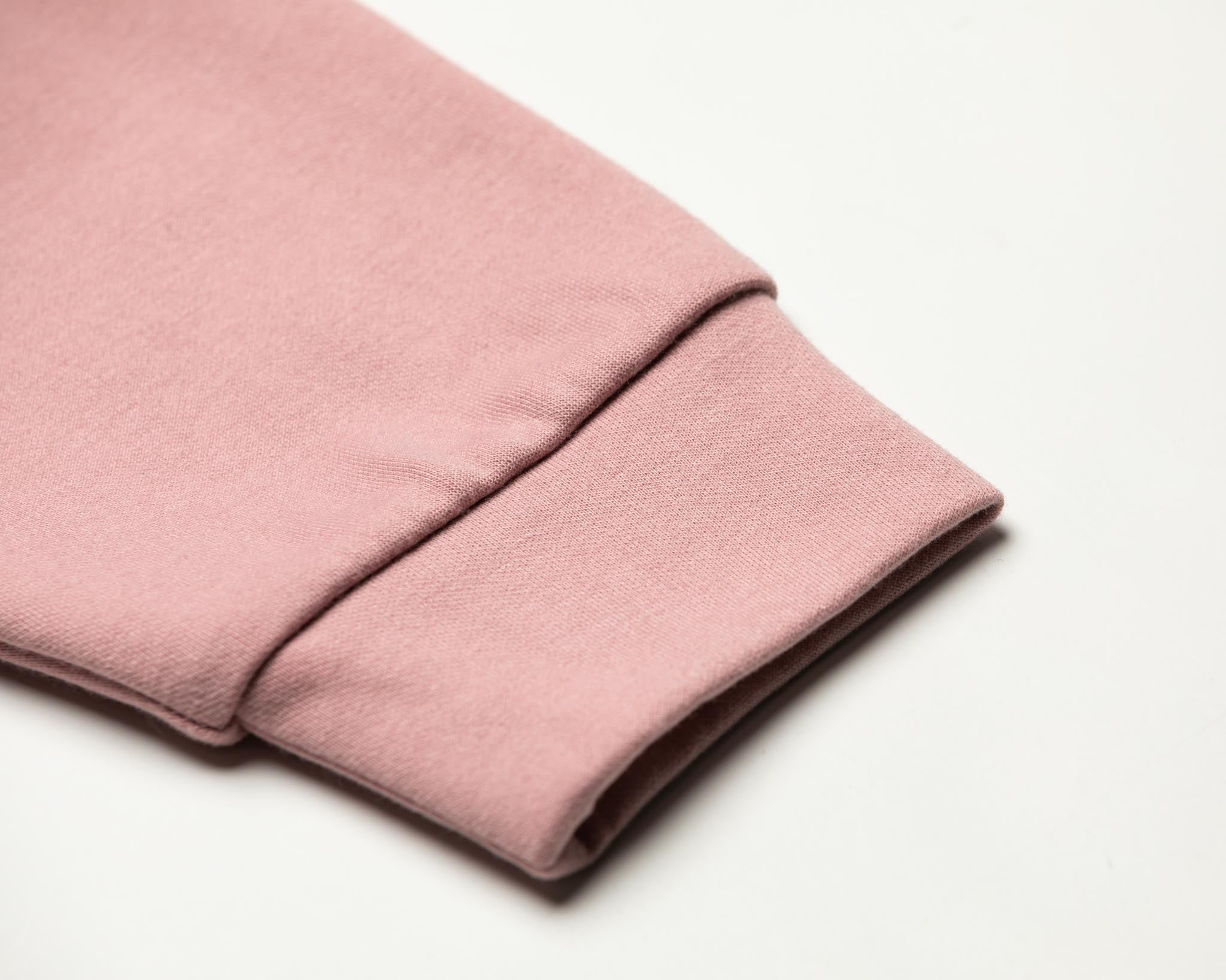 HOMME+ 'ESSENTIAL' Lightweight Oversized Pocket Hoodie Dusty Pink