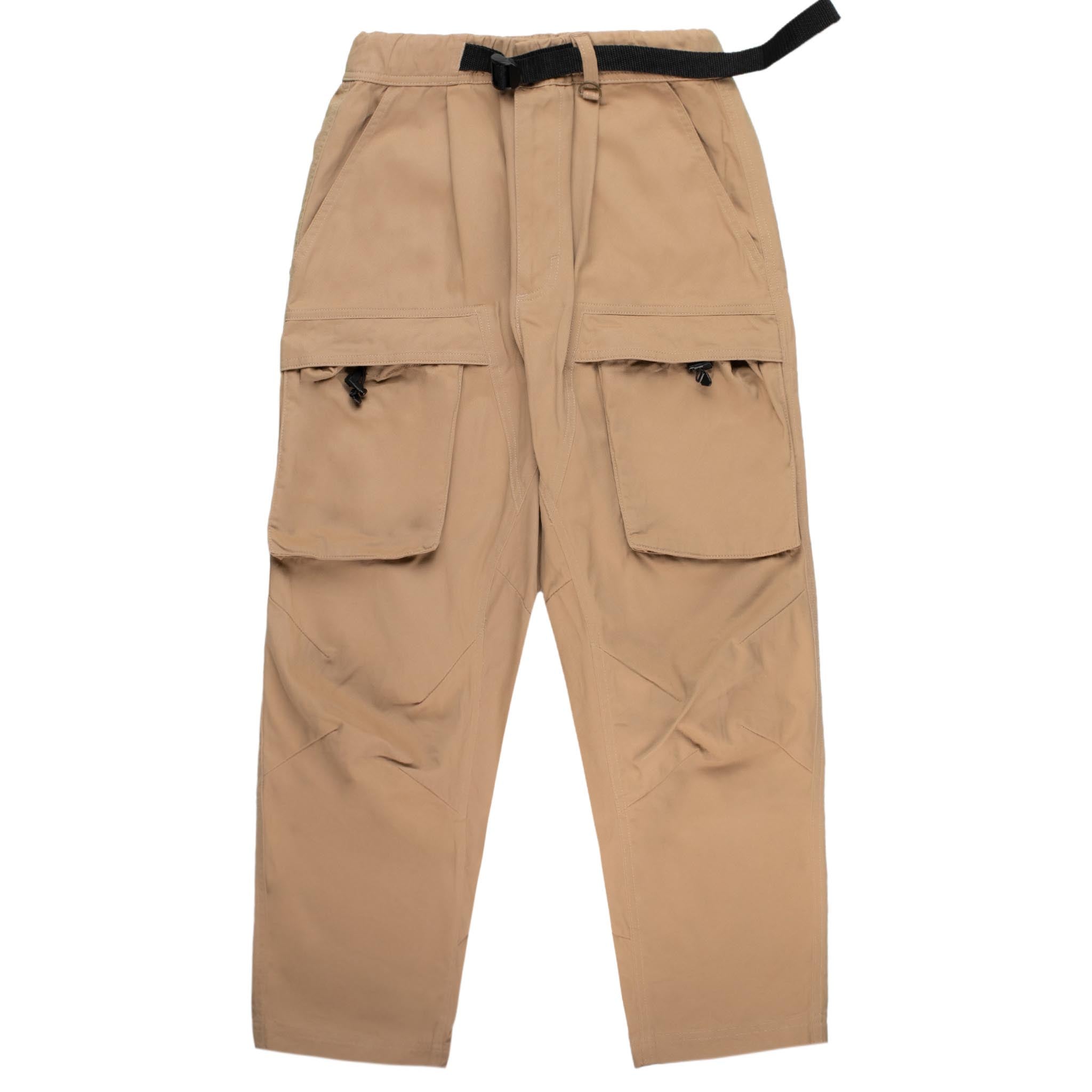 Beige - Belted Cargo Trousers