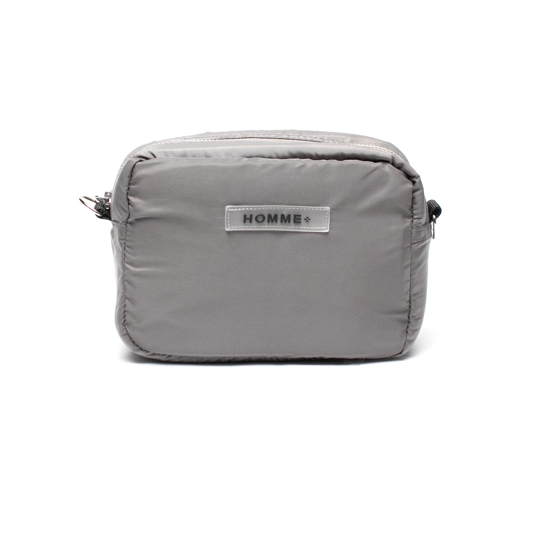 HOMME+ Rubber Logo Side Bag Grey
