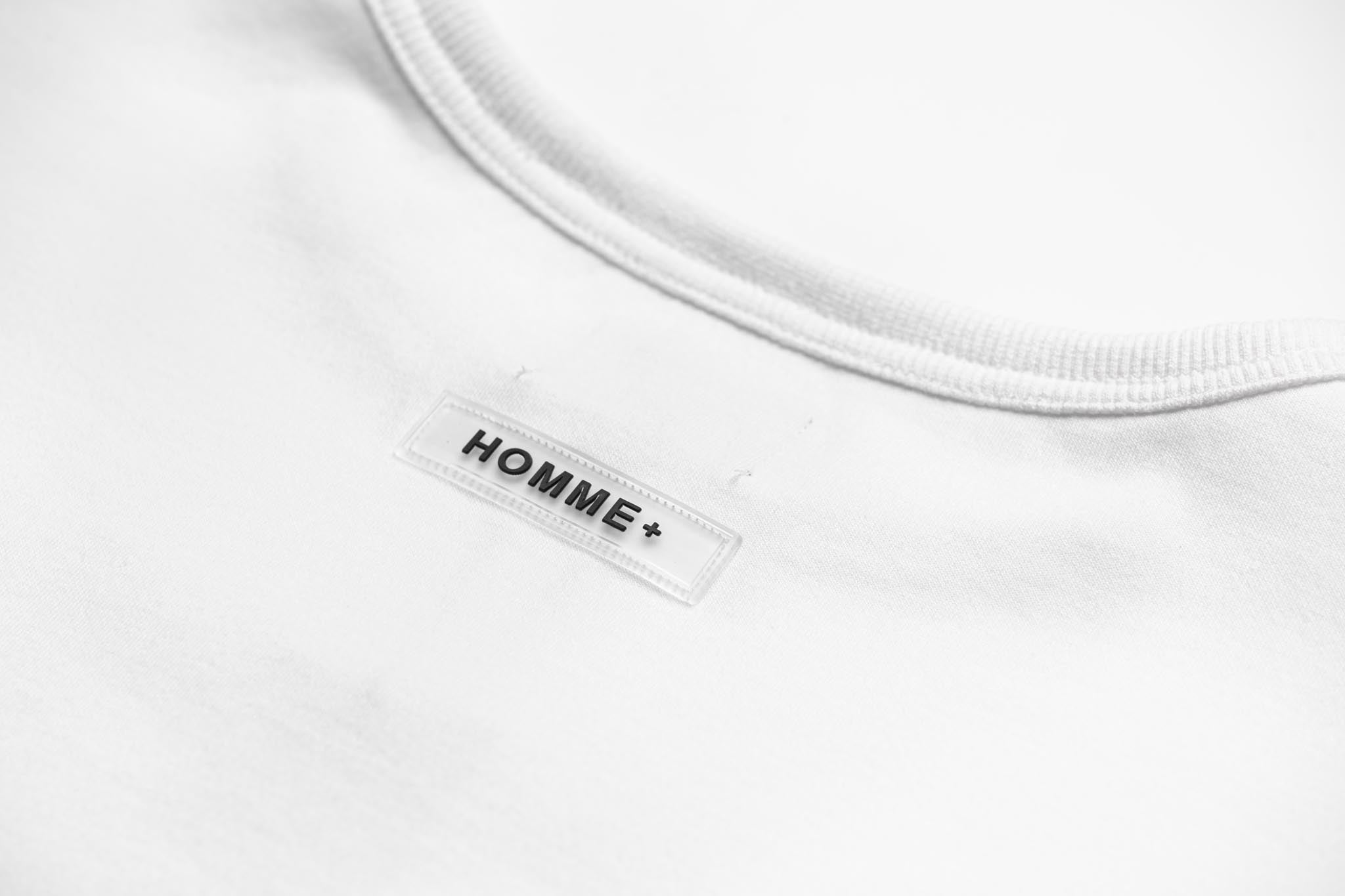 HOMME+ 'ESSENTIAL' Heavyweight Boxy Tee White