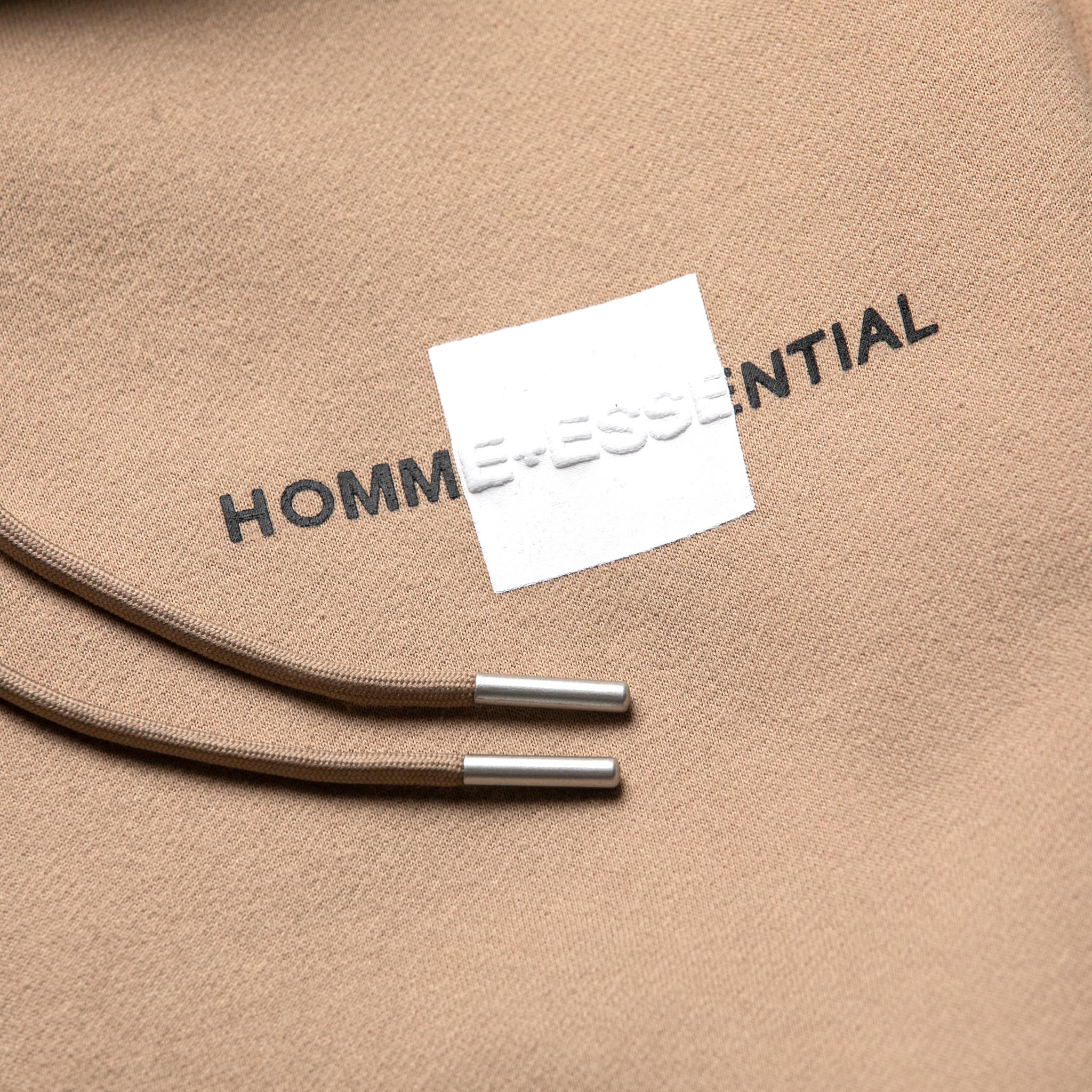 HOMME+ 'ESSENTIAL' Zipup Hoodie Beige