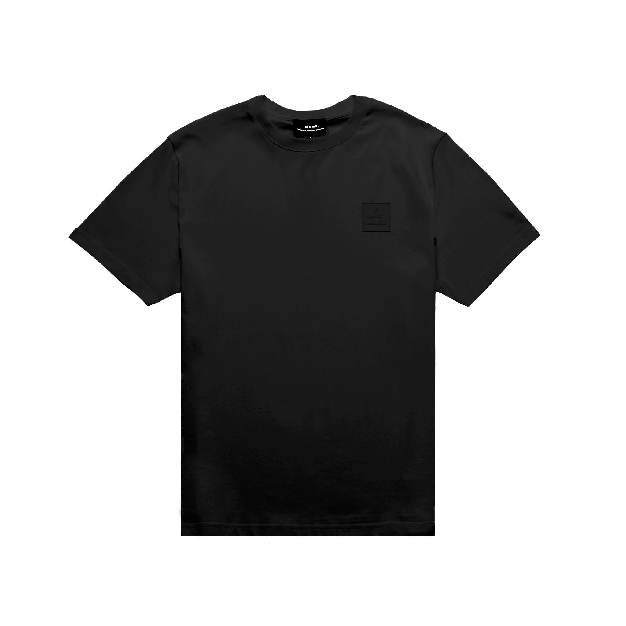 HOMME+ Jersey Patch Tee Black