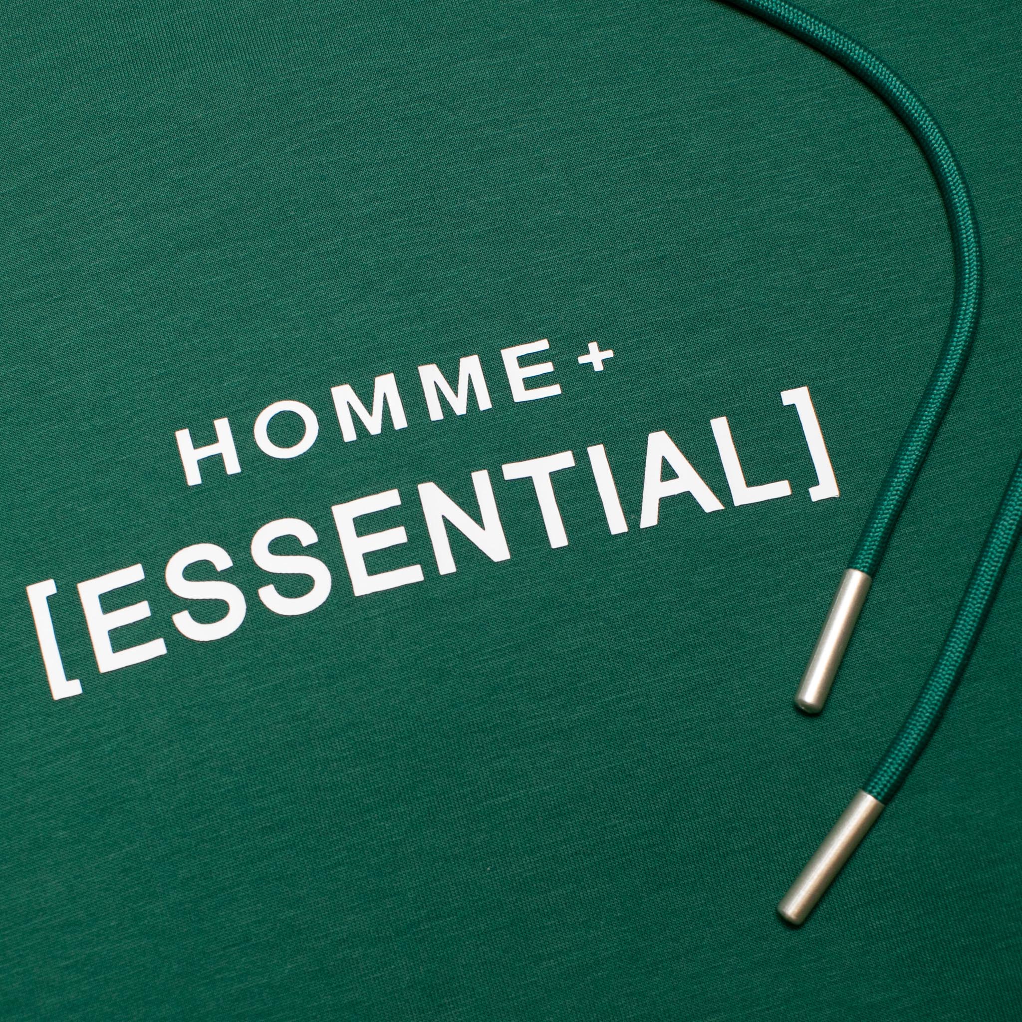 HOMME+ Lightweight 'ESSENTIAL' Hoodie Green