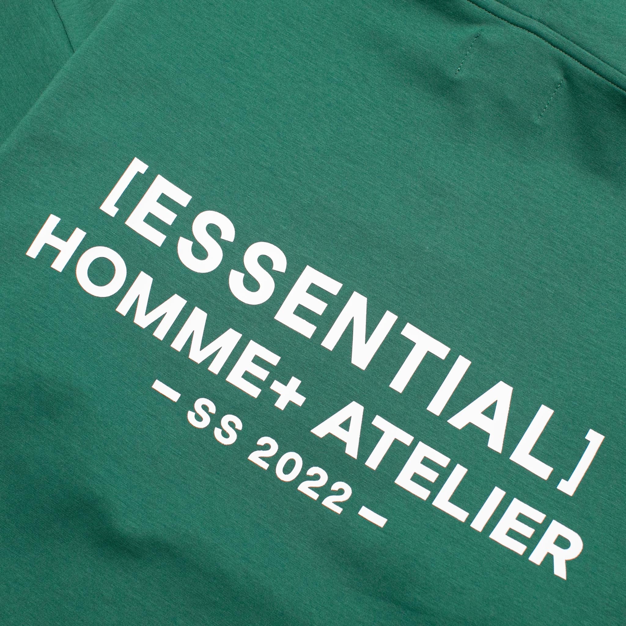HOMME+ Lightweight 'ESSENTIAL' Hoodie Green