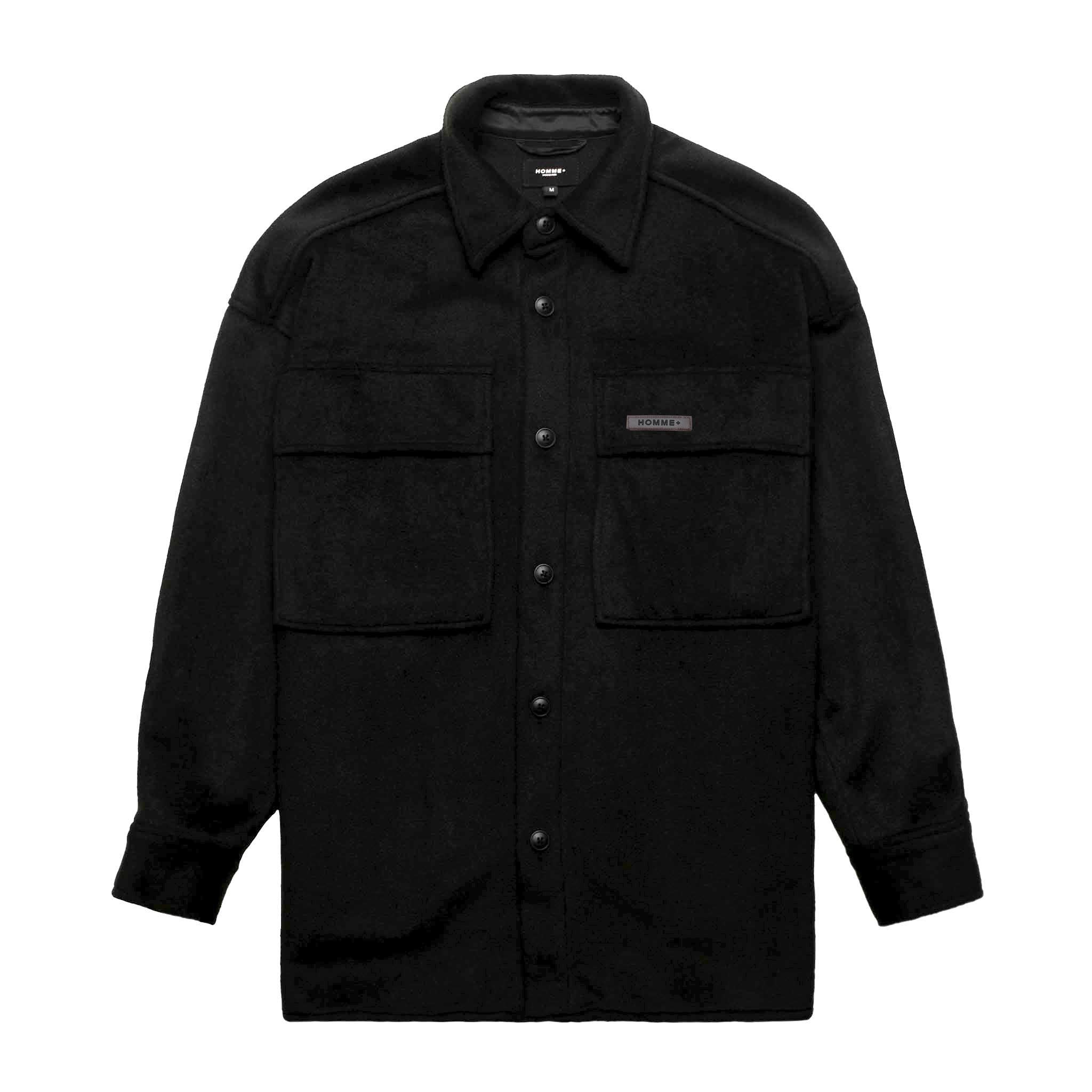HOMME+ Oversized Shirt Black