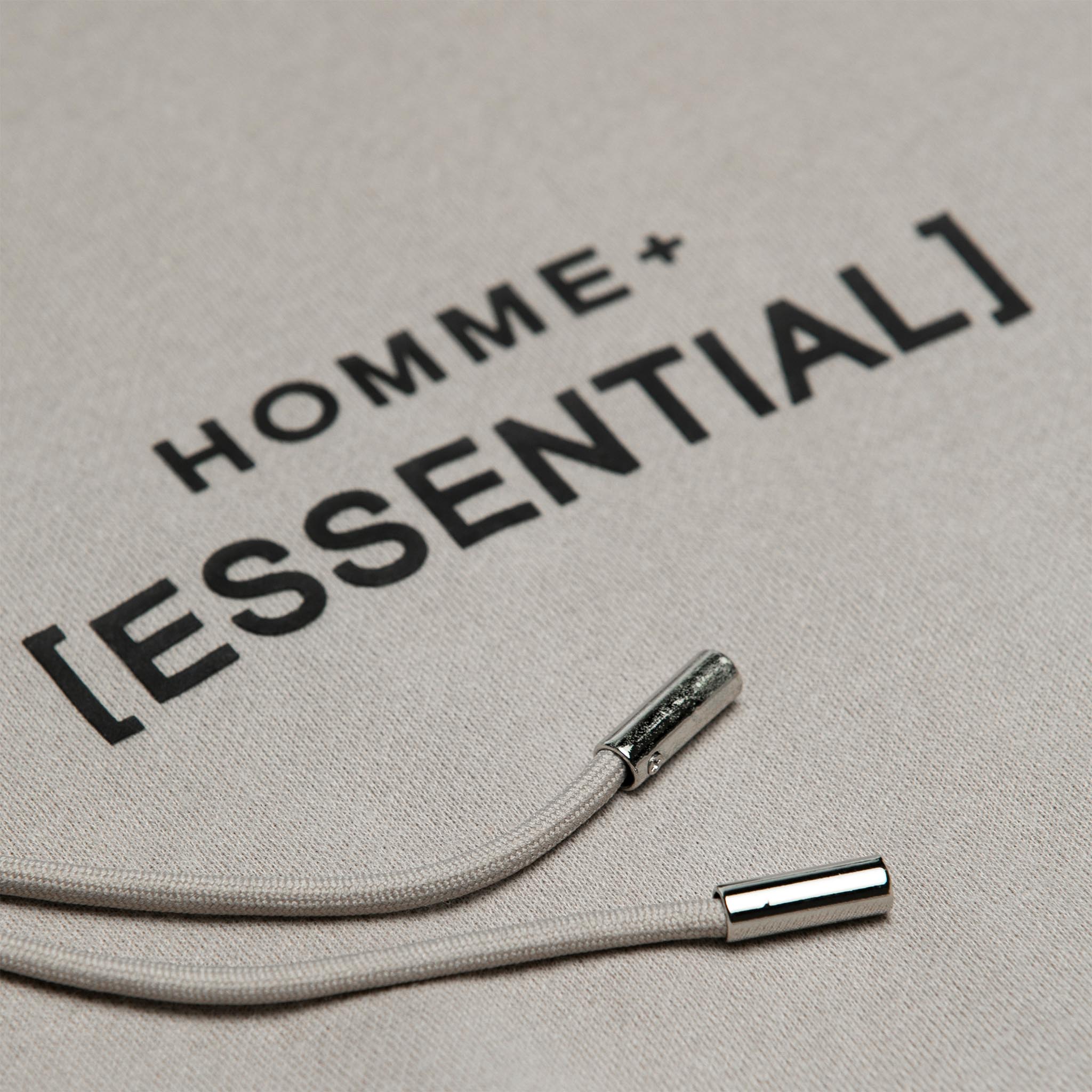 HOMME+ 'ESSENTIAL' Heavyweight Hoodie Cement