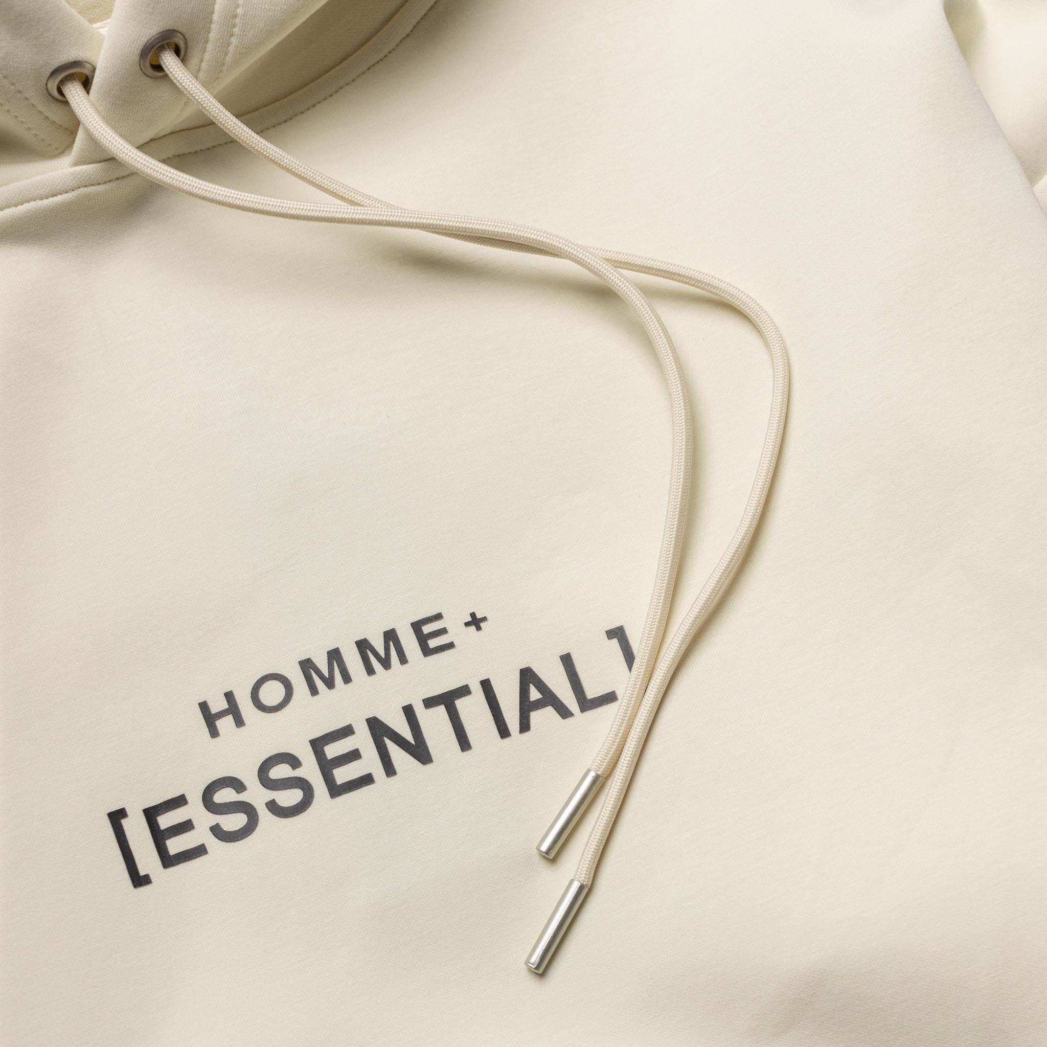 HOMME+ Lightweight 'ESSENTIAL' Hoodie Off White