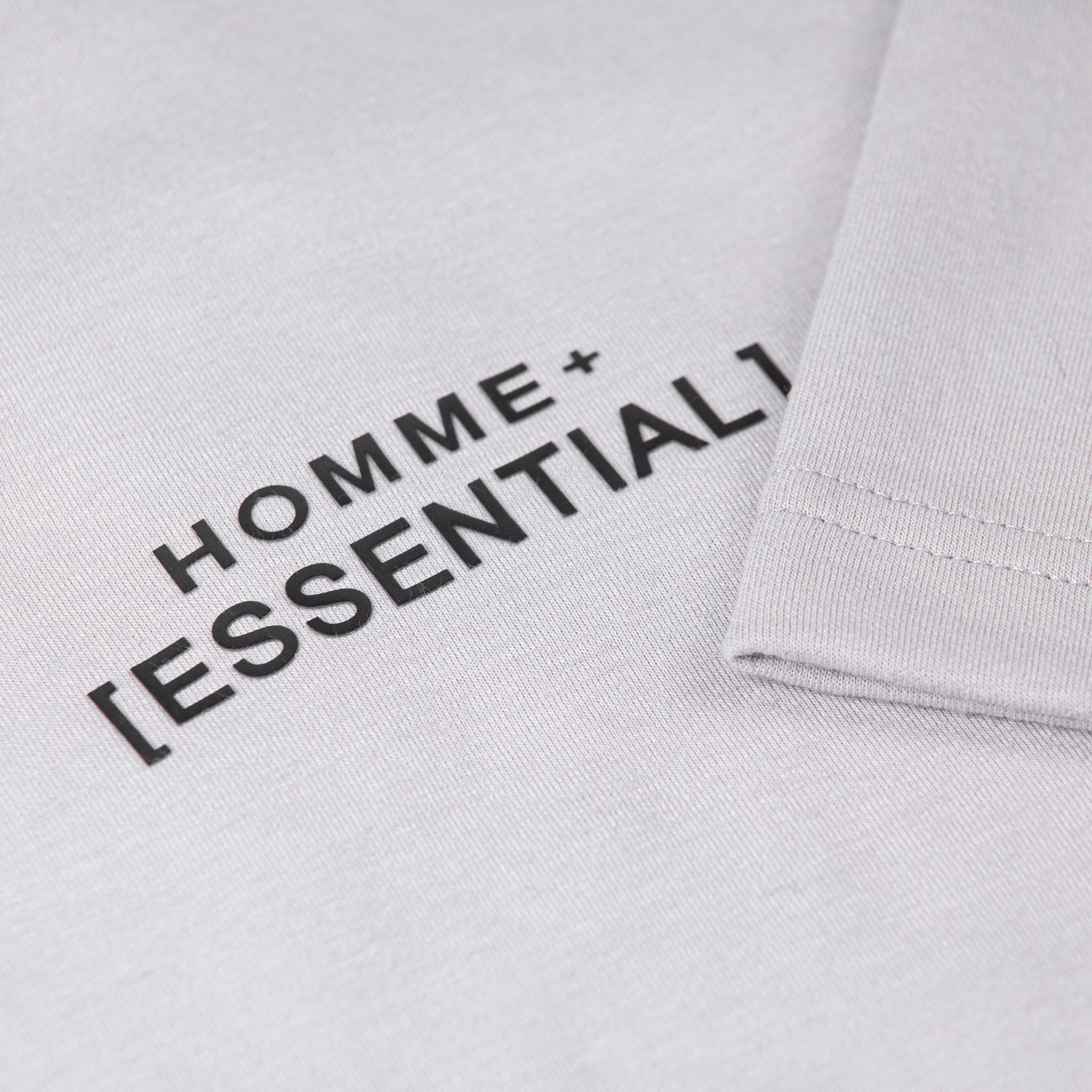 HOMME+ 'ESSENTIAL' Side Taping Tee Grey