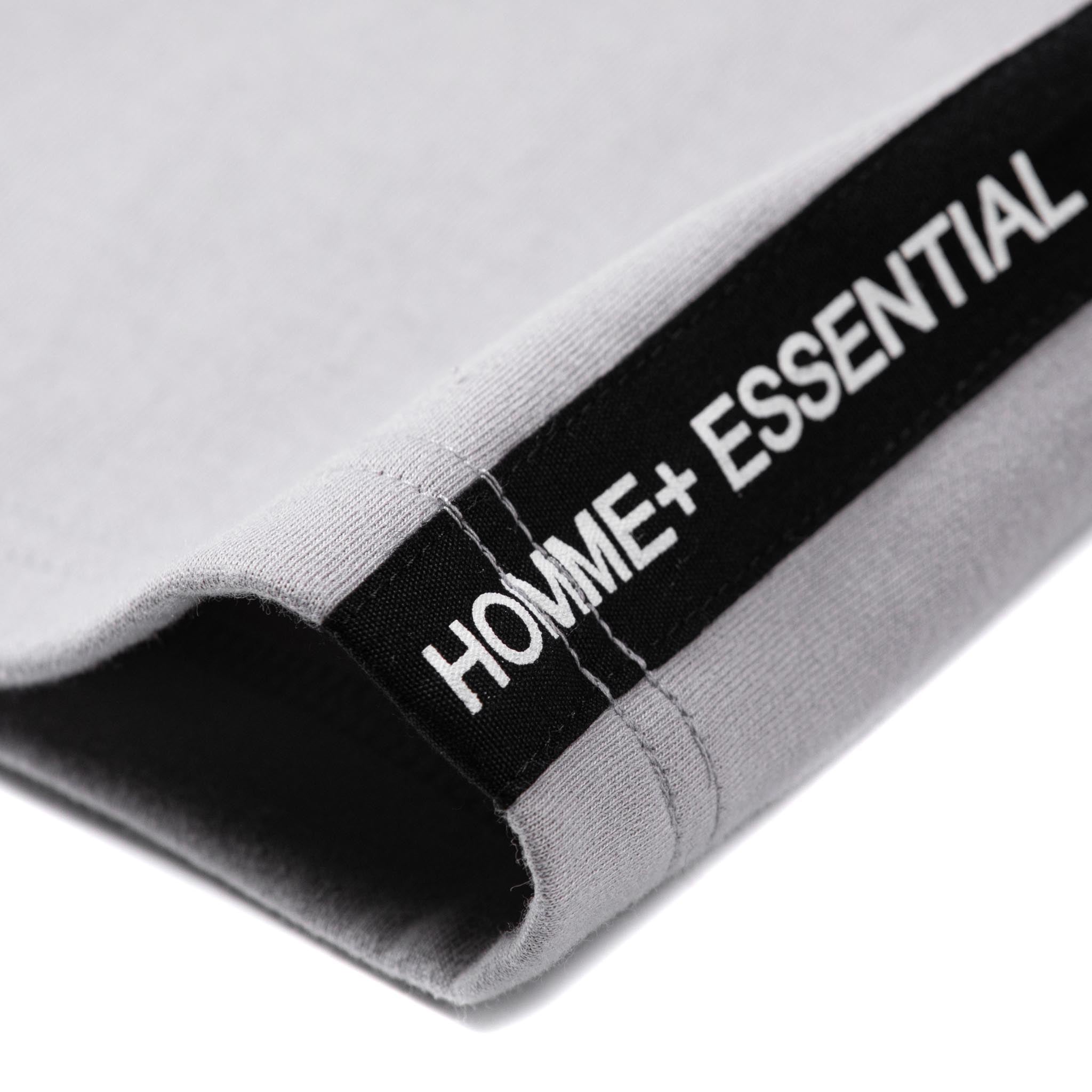 HOMME+ 'ESSENTIAL' Side Taping Tee Grey