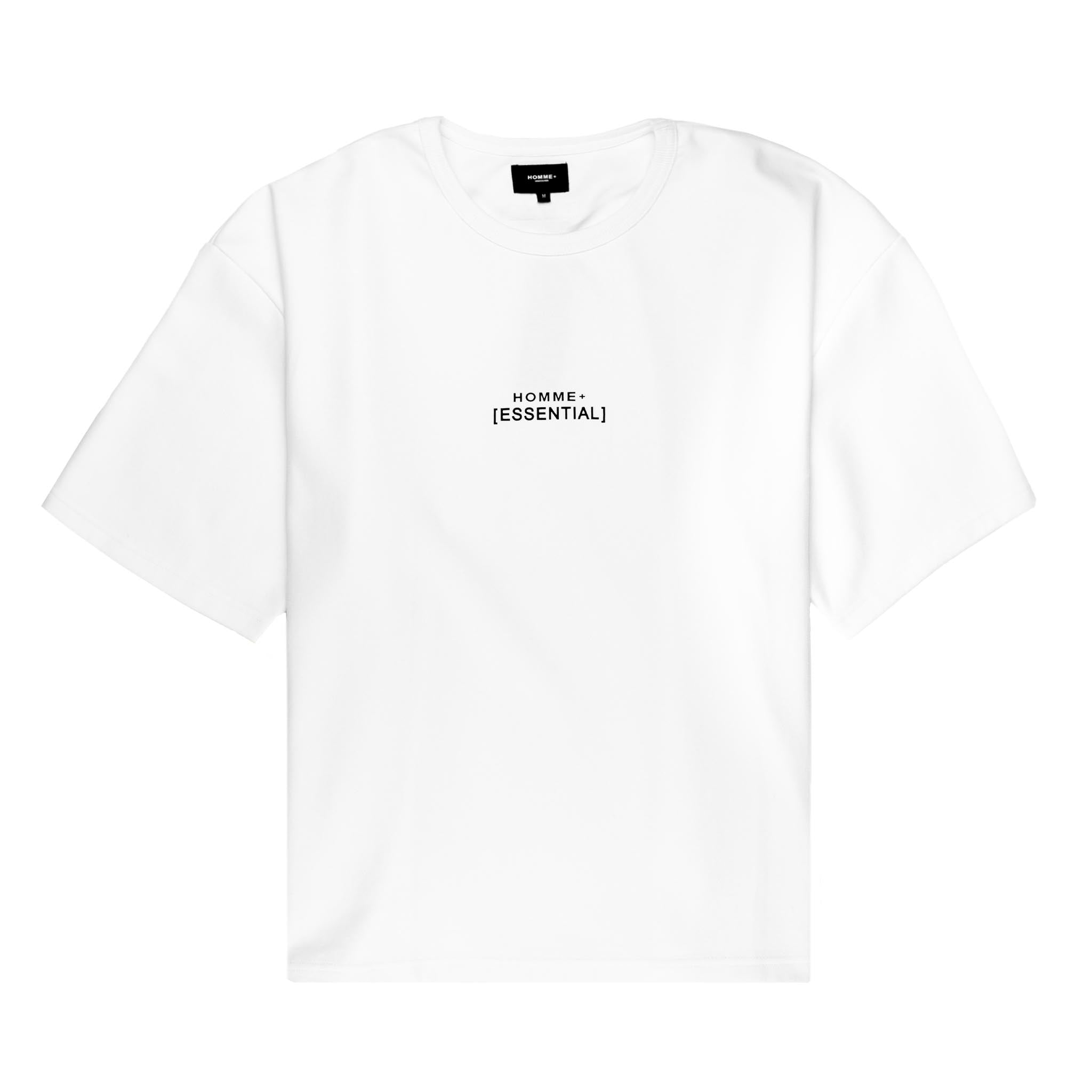 HOMME+ 'ESSENTIAL' Side Taping Tee White