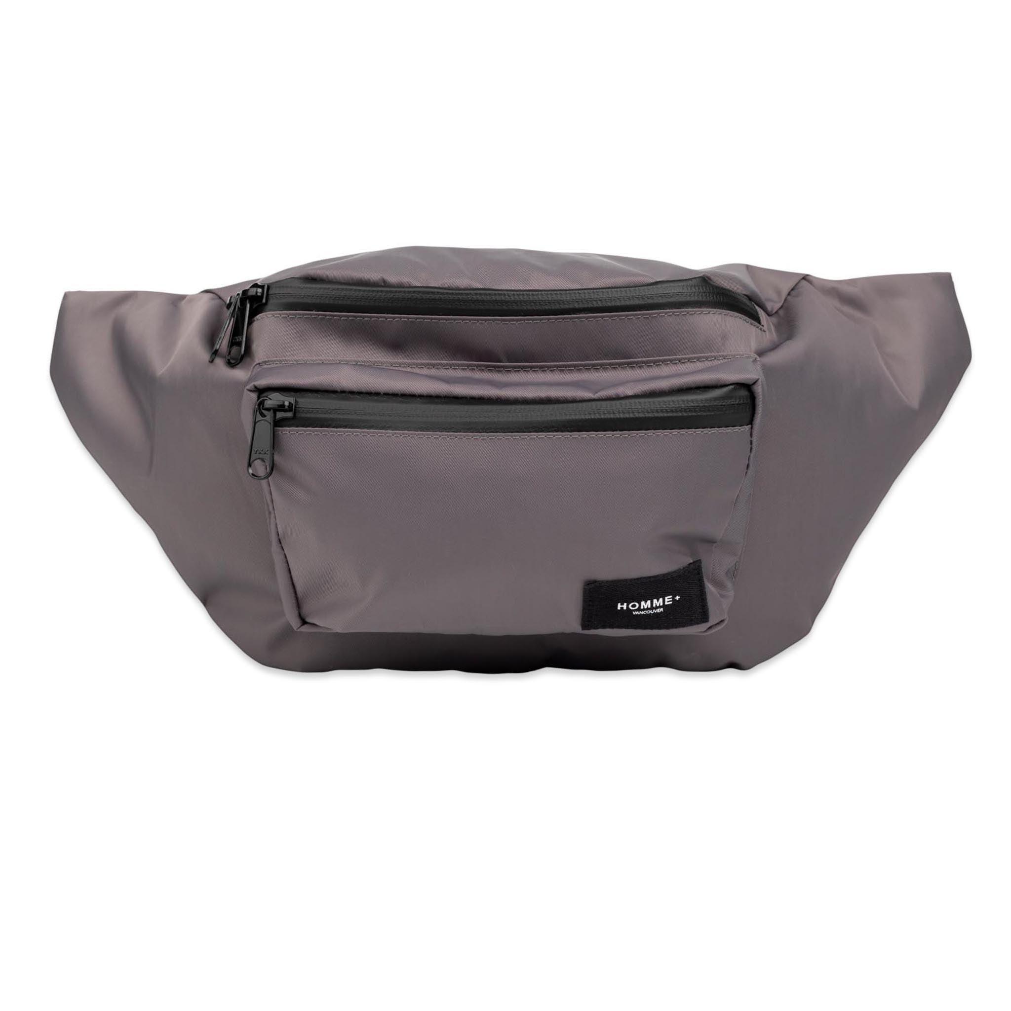 HOMME+ Large Nylon Waist Pack Charcoal