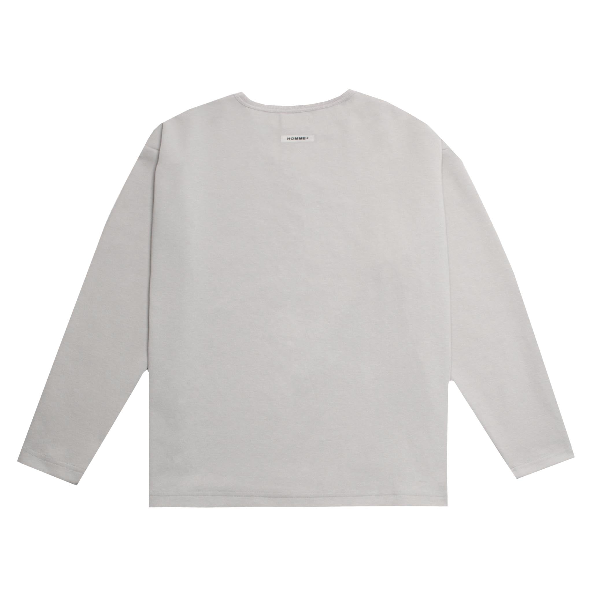 HOMME+ 'ESSENTIAL' Heavyweight L/S Tee Grey