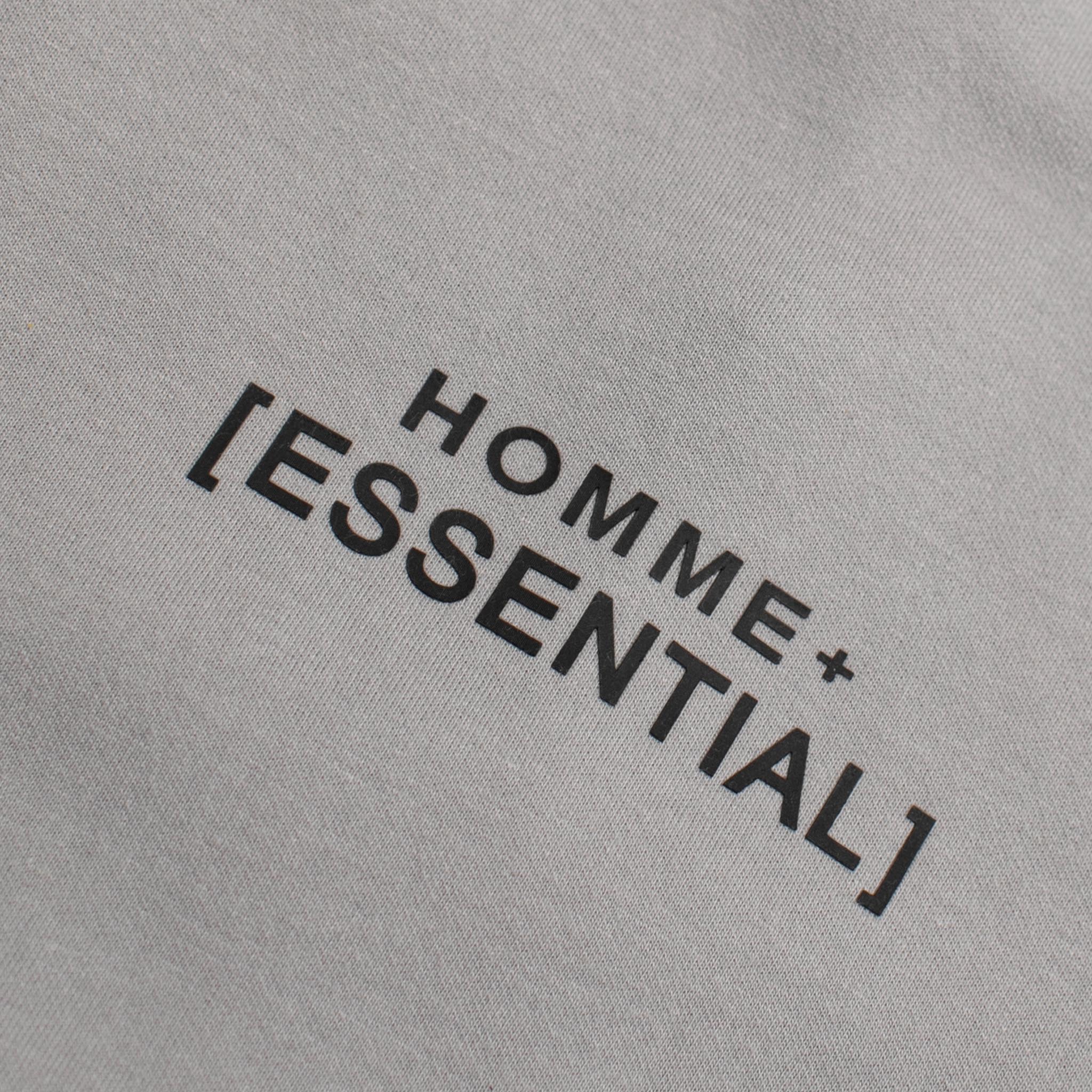 HOMME+ 'ESSENTIAL' Heavyweight L/S Tee Grey