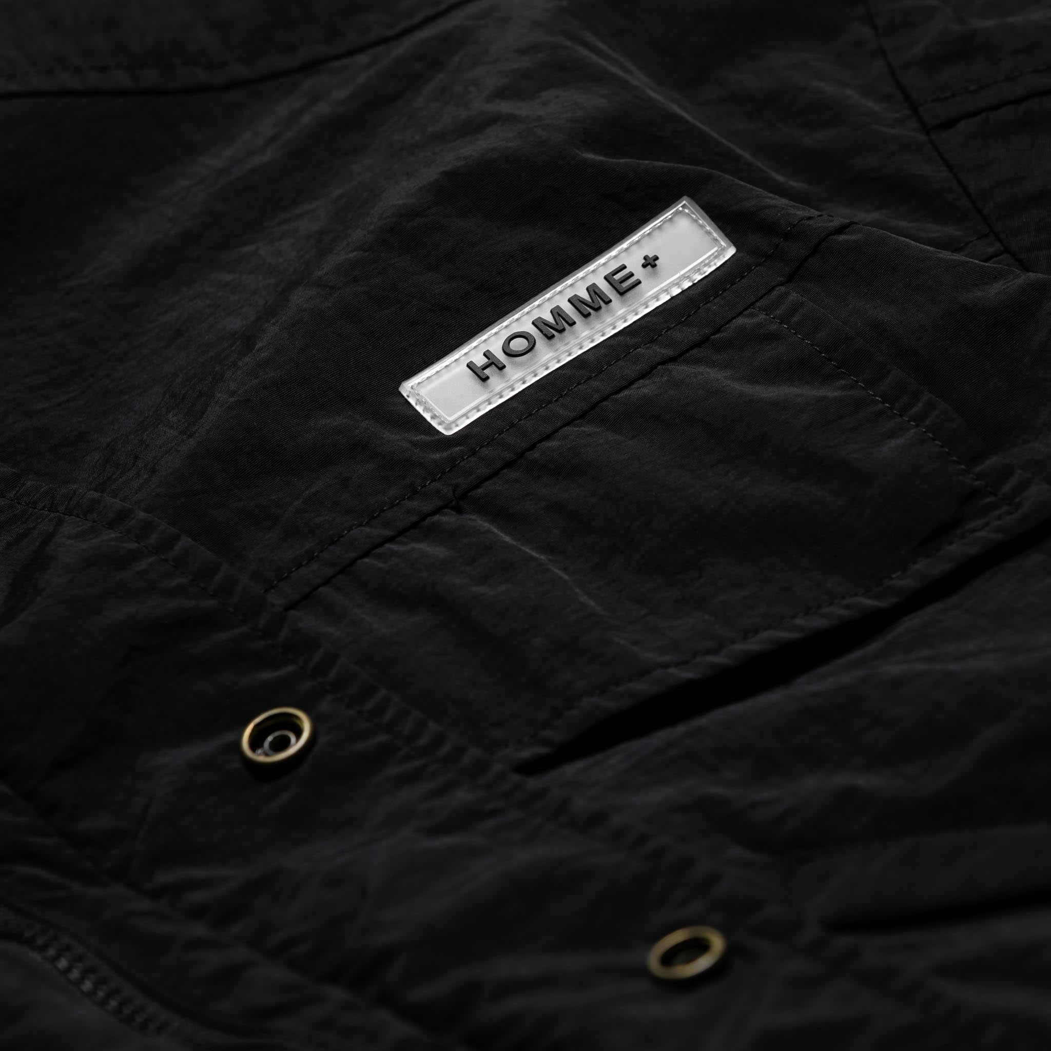 HOMME+ Quilted Bomber Black