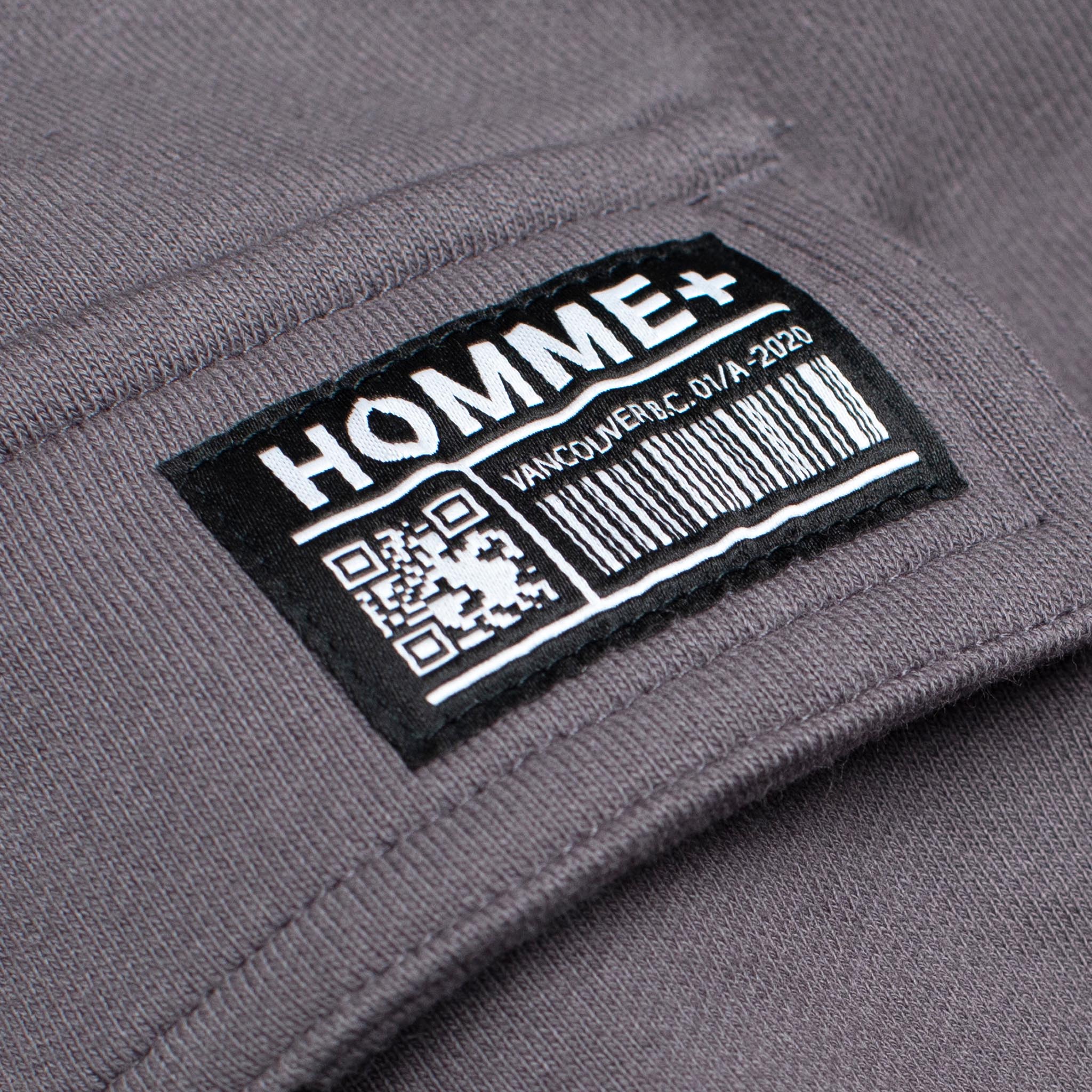 HOMME+ Knit Cargo Pants Charcoal
