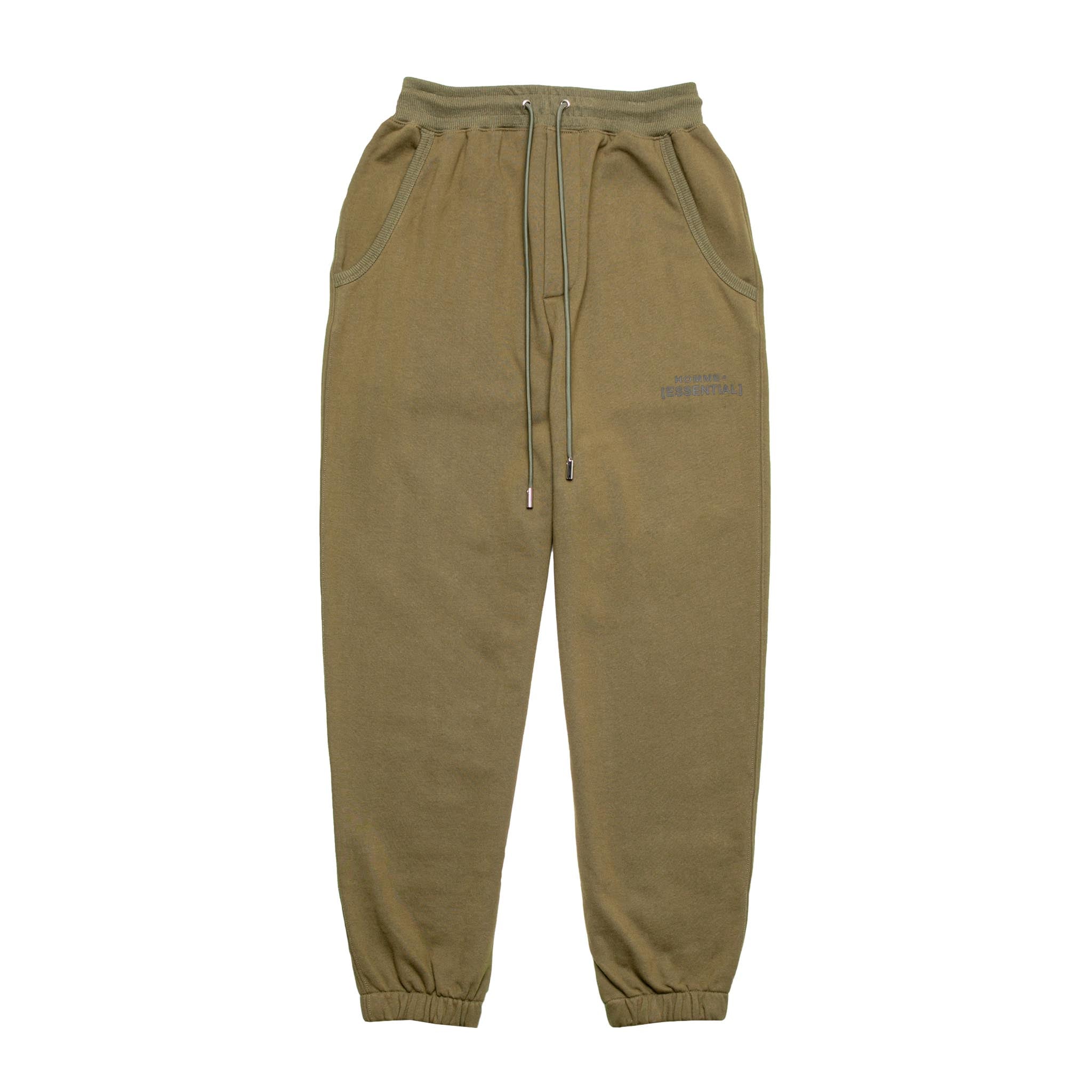 HOMME+ 'ESSENTIAL' Knit Jogger Army