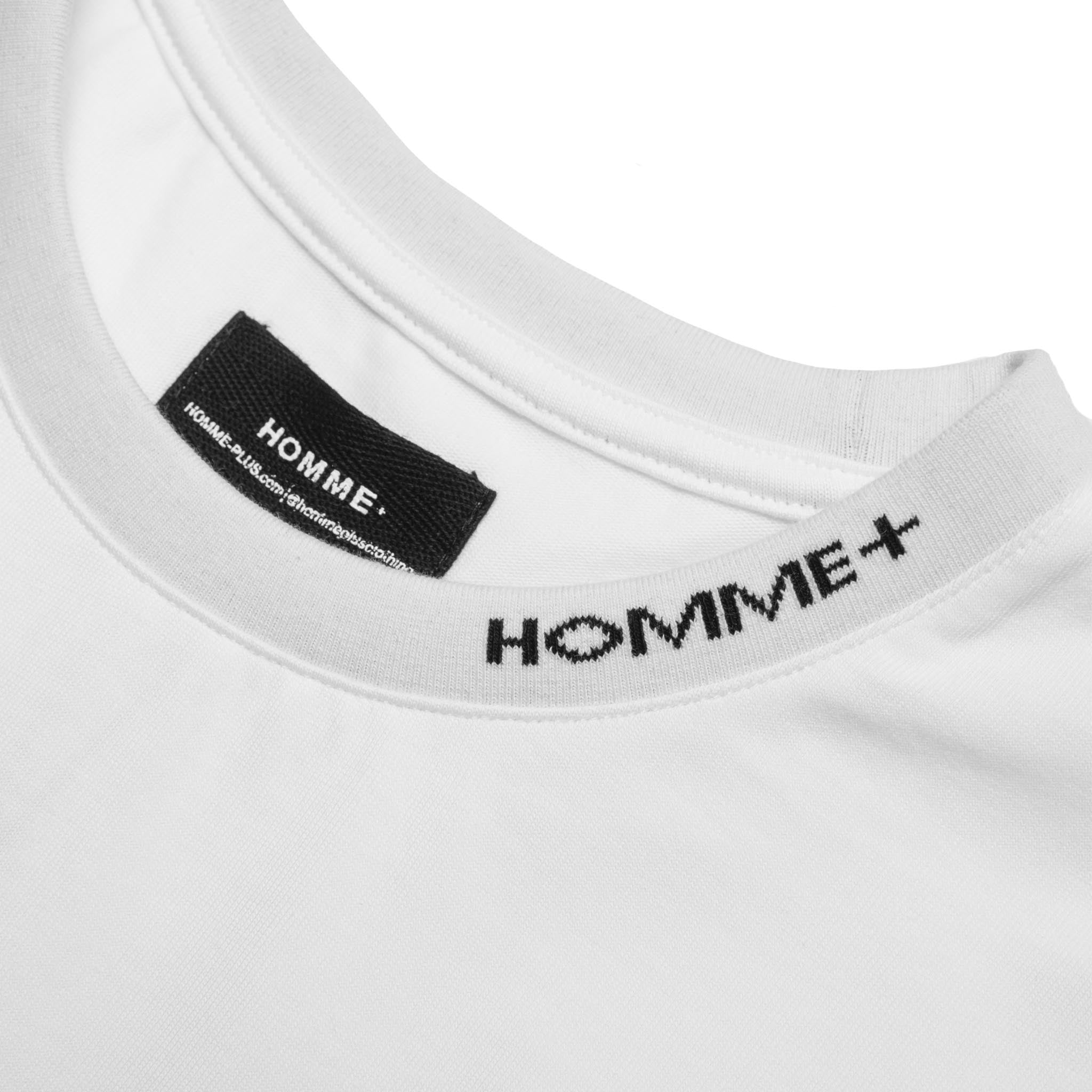 HOMME+ QR Code Print Tee White