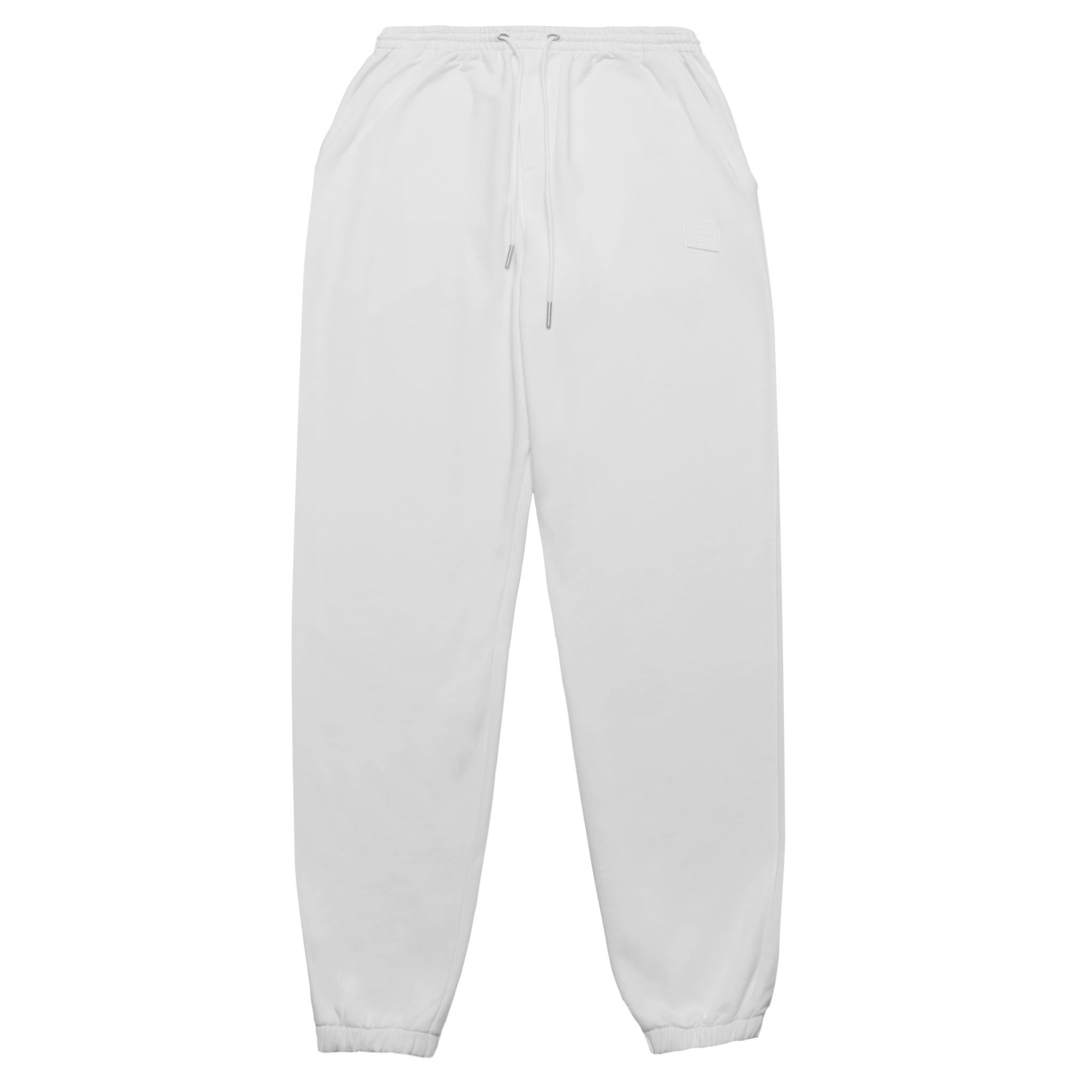 HOMME+ Rubber Patch Jogger White