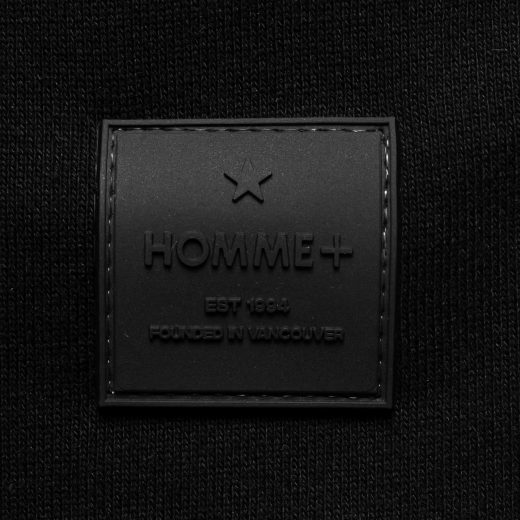 HOMME+ Rubber Patch Shorts Black