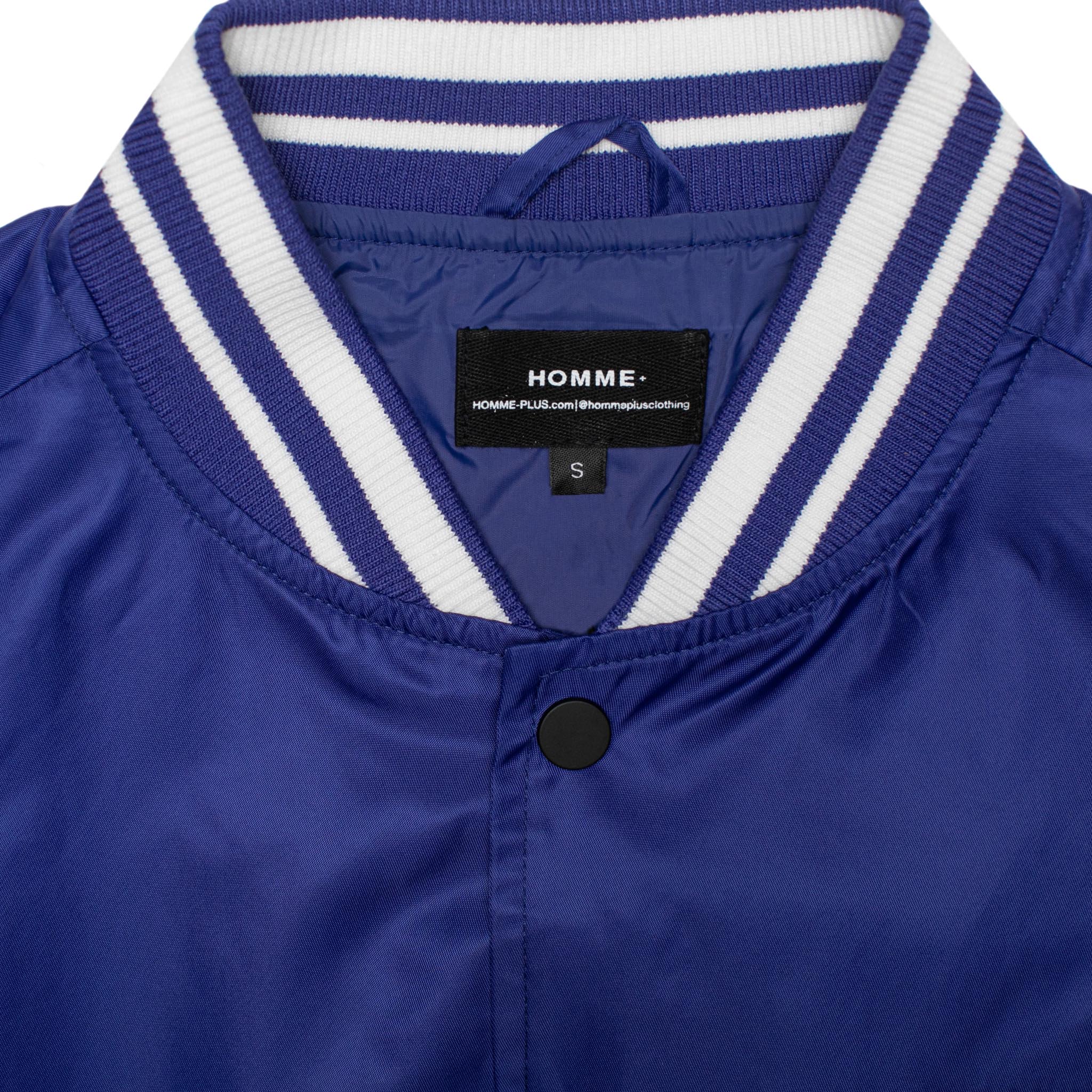 HOMME+ Varsity Jacket Blue/White
