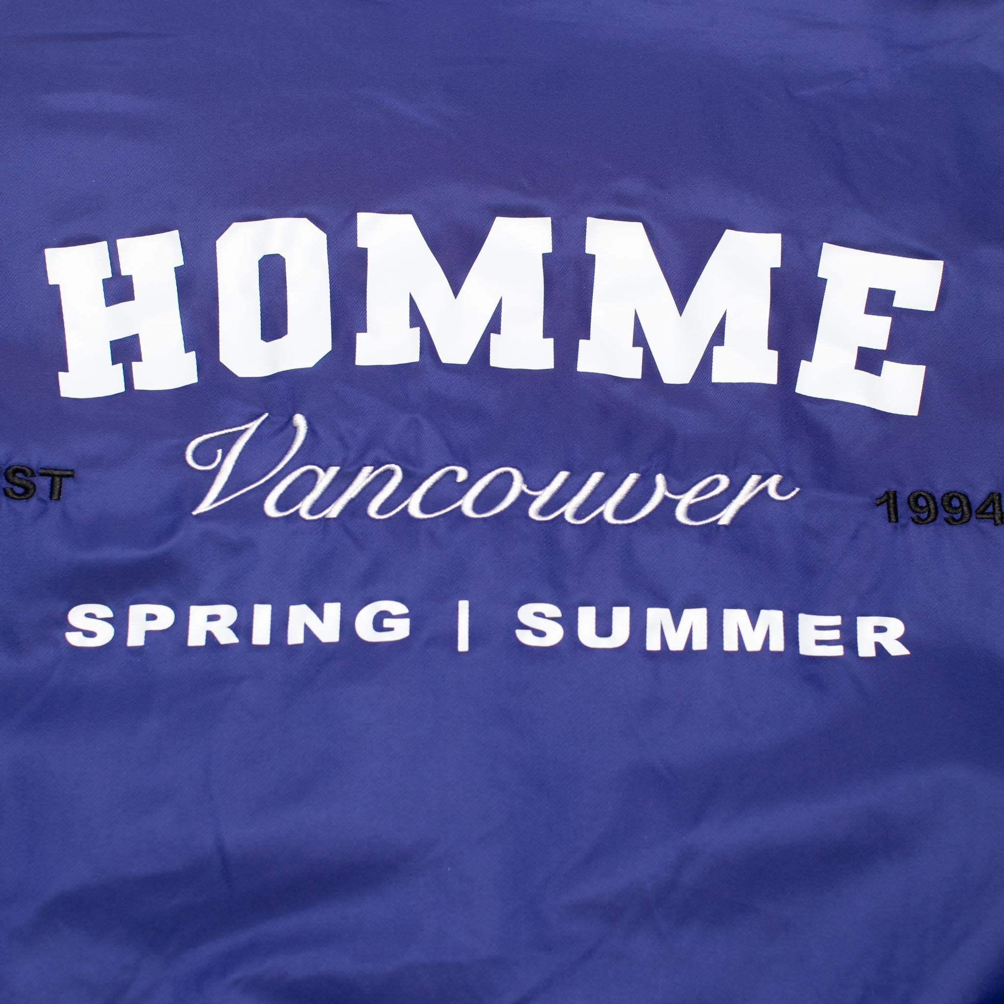 HOMME+ Varsity Jacket Blue/White