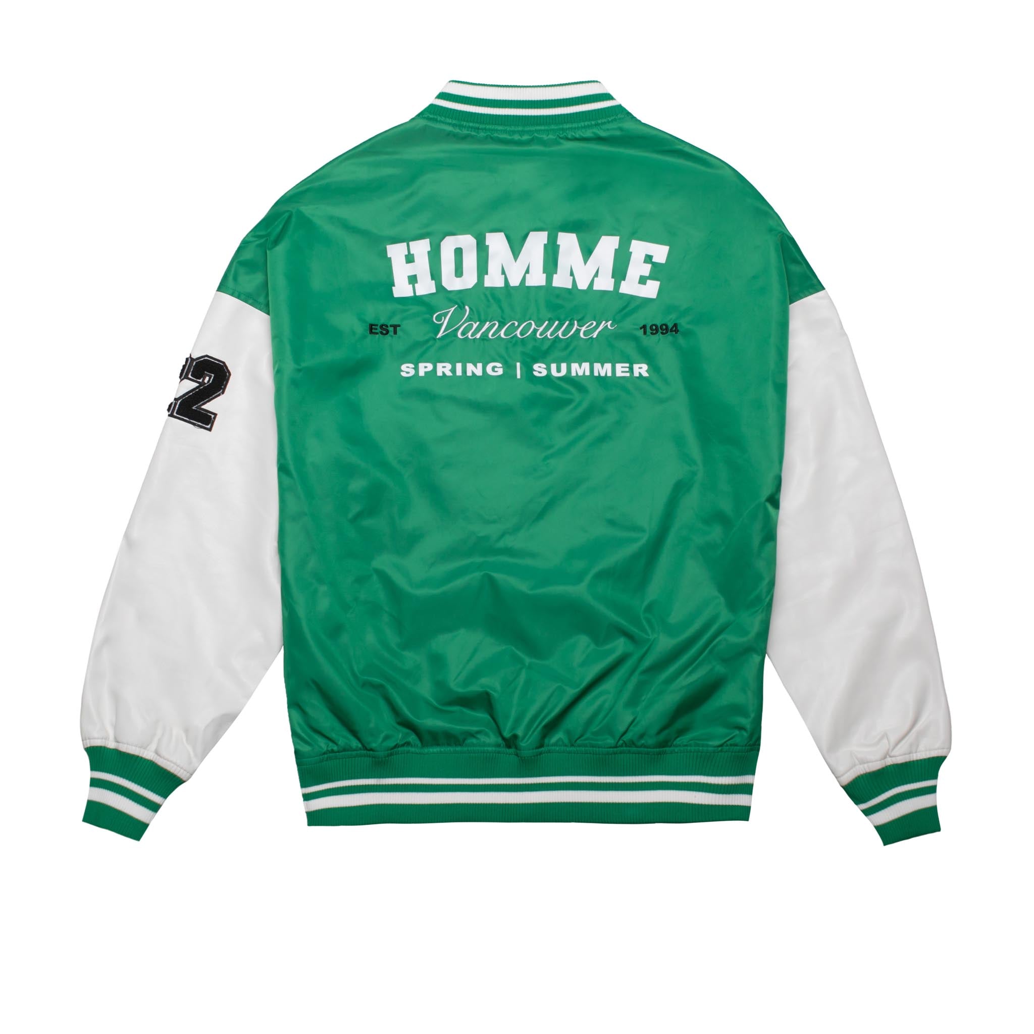 HOMME+ Varsity Jacket Green/White & SNEAKERBOX