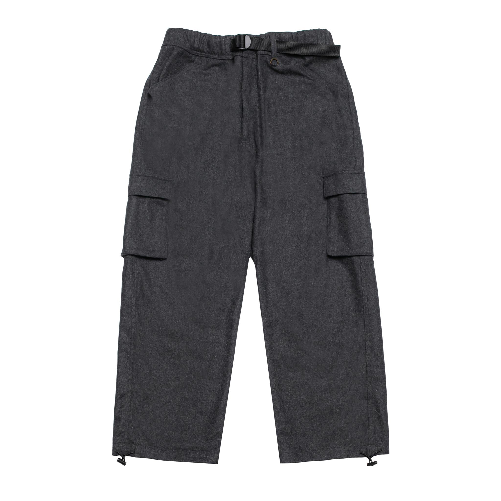 HOMME+ Wool Cargo Pant Charcoal