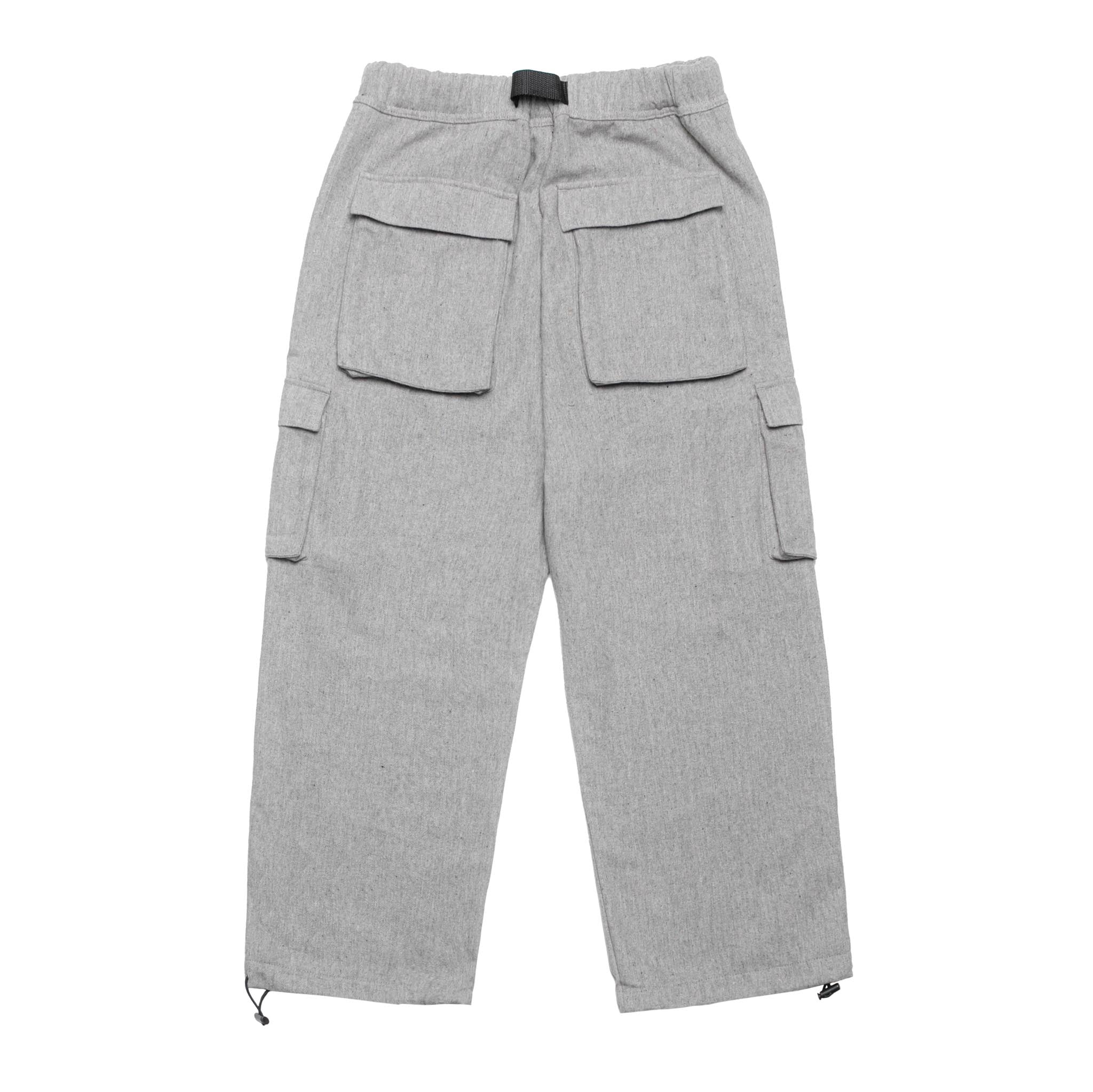 HOMME+ Wool Cargo Pant Grey