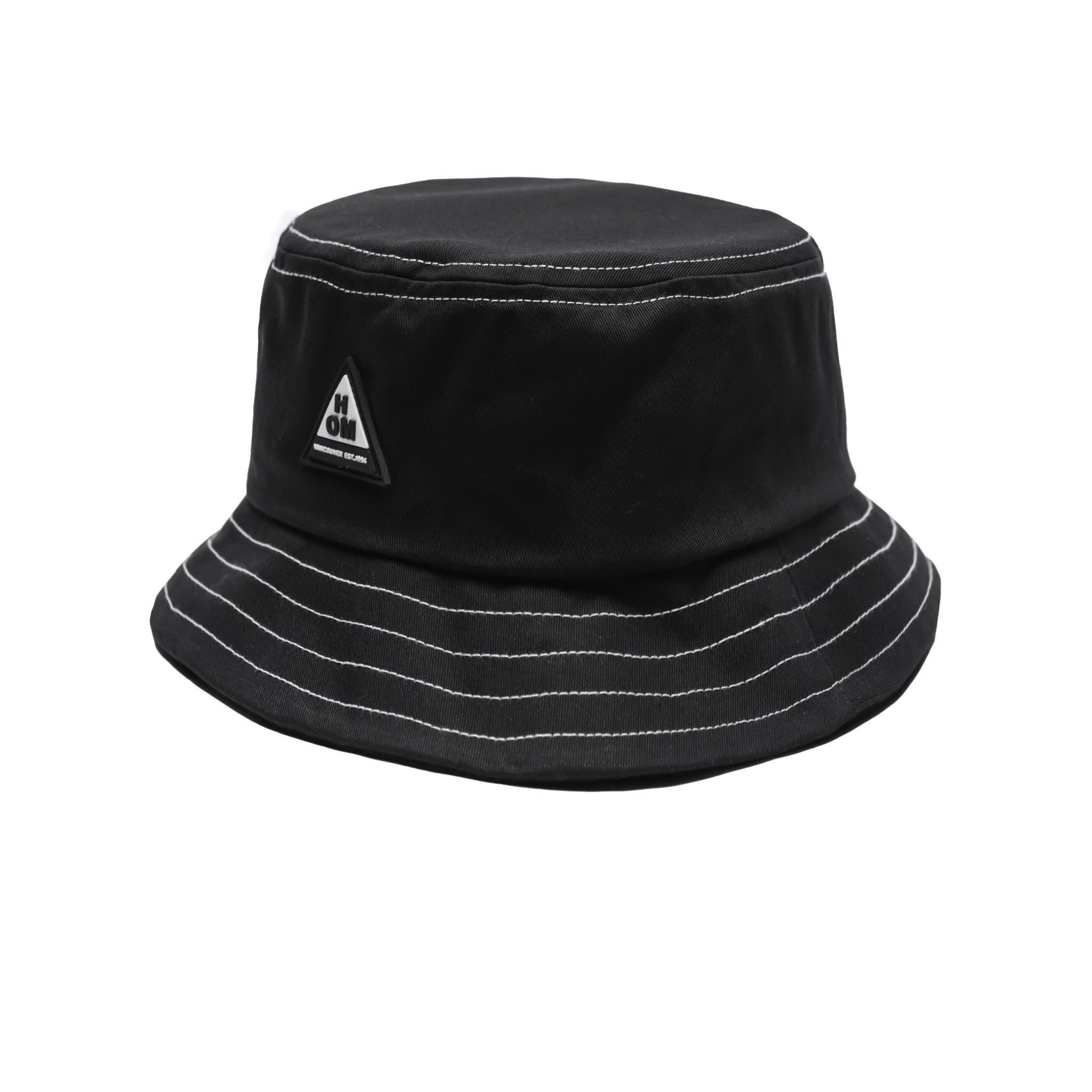 HOMME+ Woven Bucket Hat Black