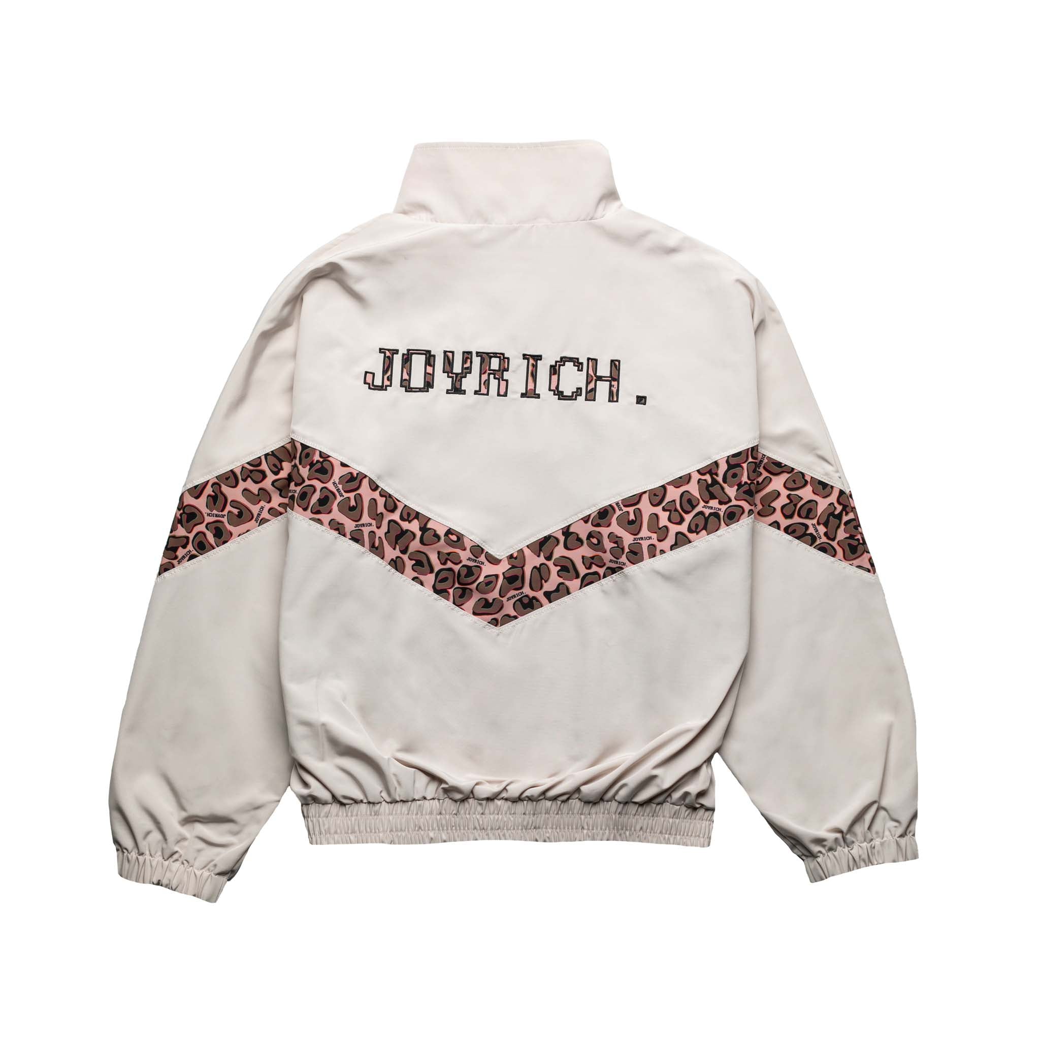 Joyrich Leopard Stripe Track Jacket Beige